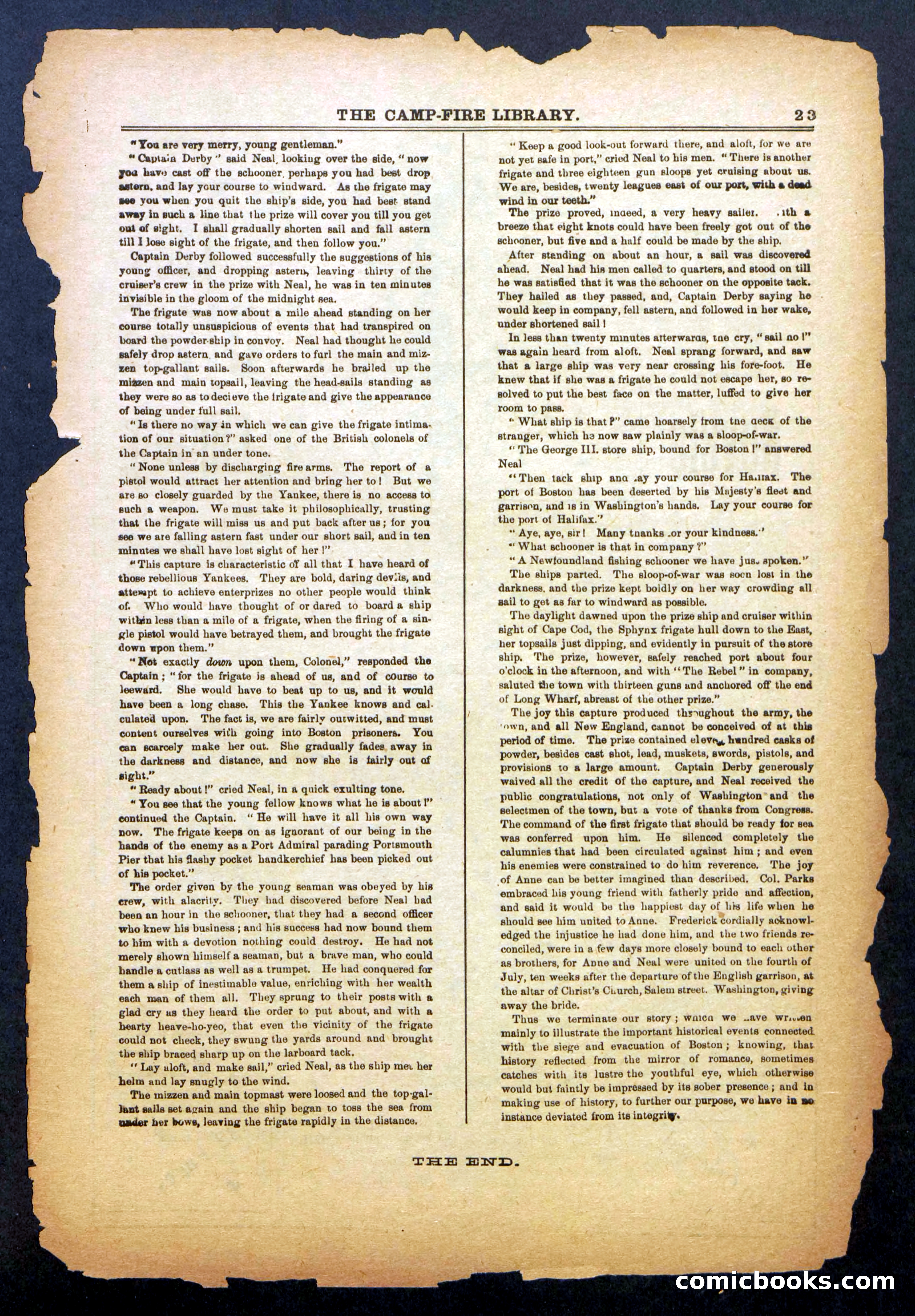 Sons of Liberty; Or, The Cruise for the Powder Ship — page 23 of 24