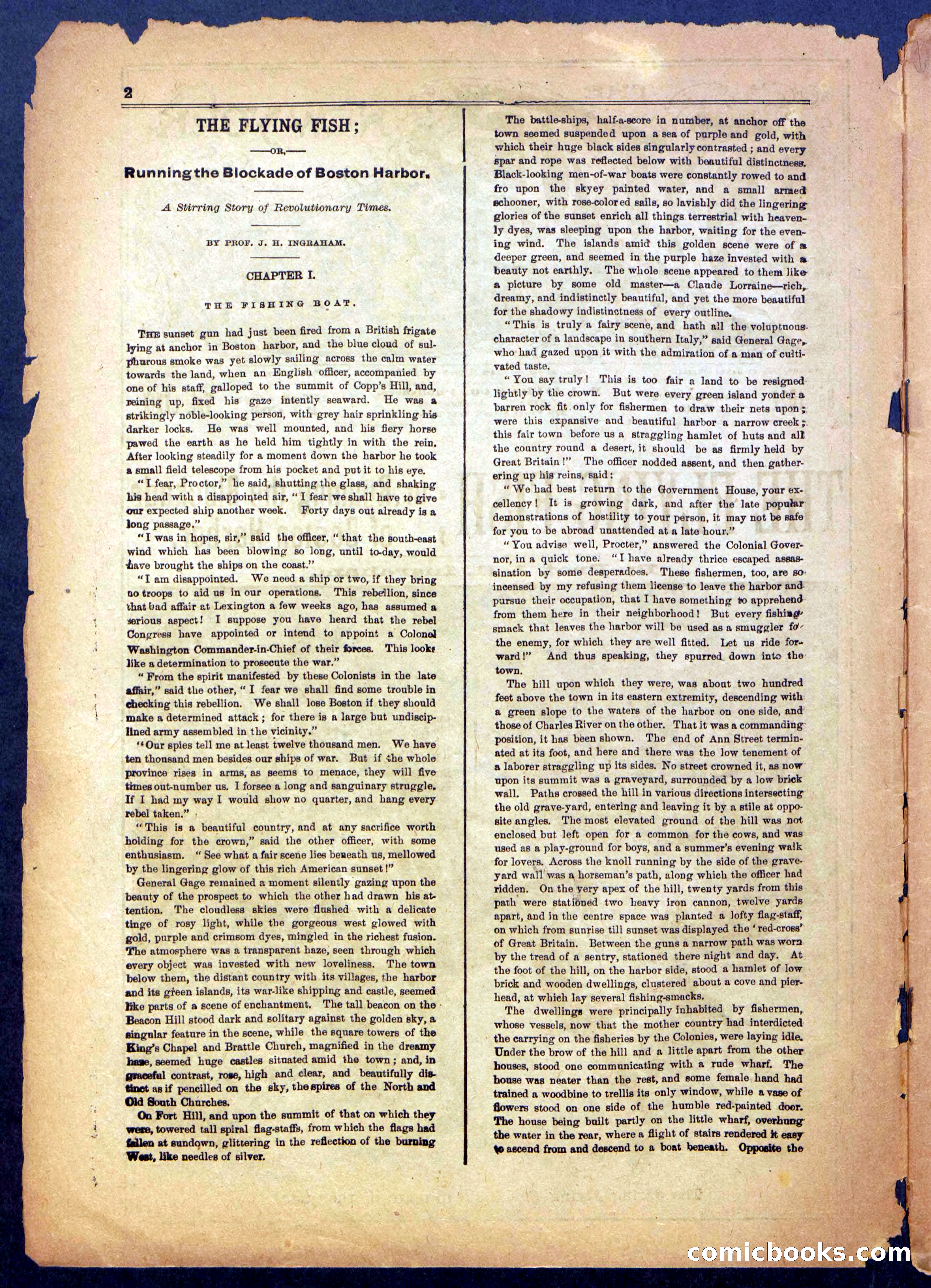 The Flying Fish; or, Running the Blockade of Boston Harbor — page 2 of 24