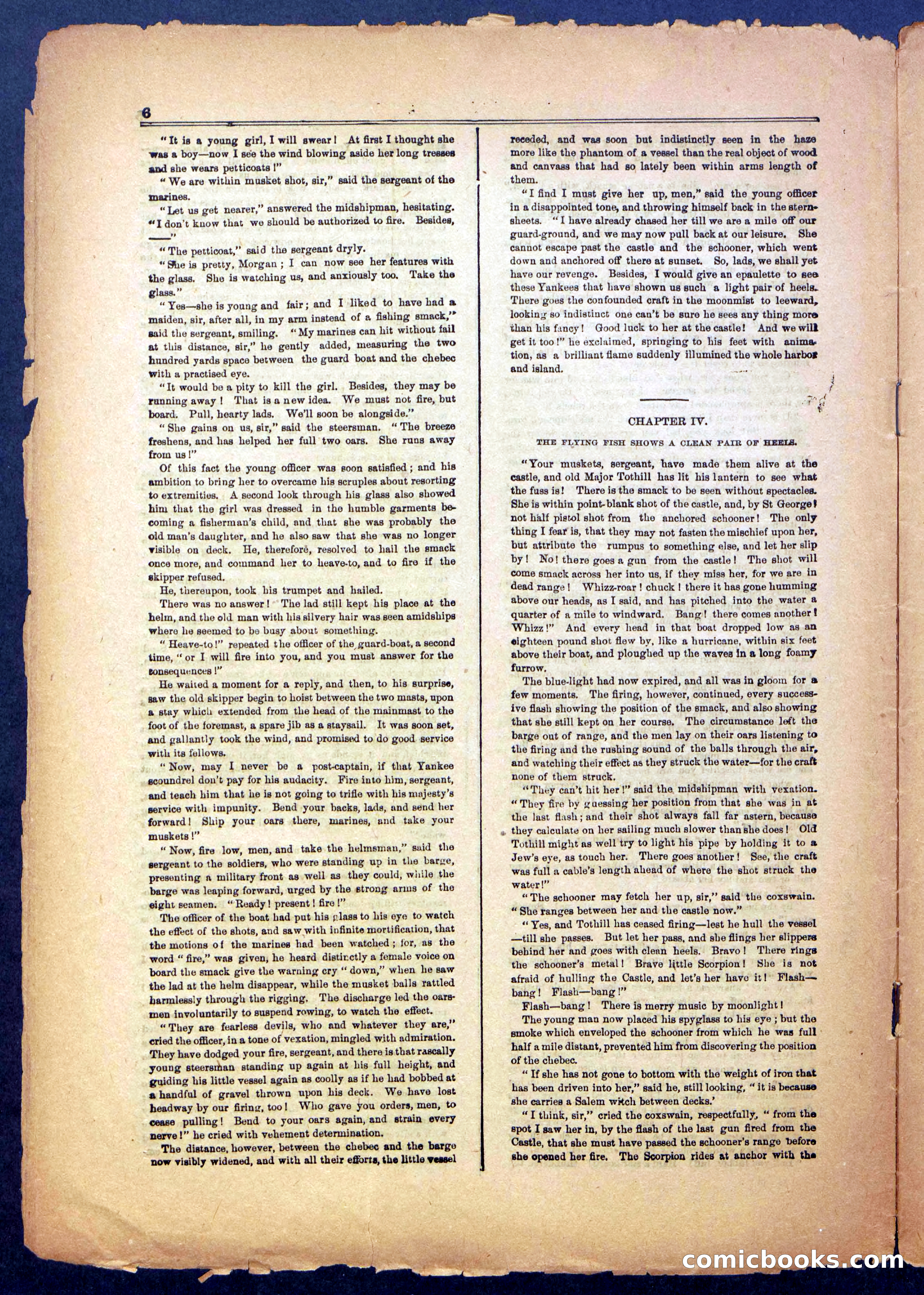 The Flying Fish; or, Running the Blockade of Boston Harbor — page 6 of 24