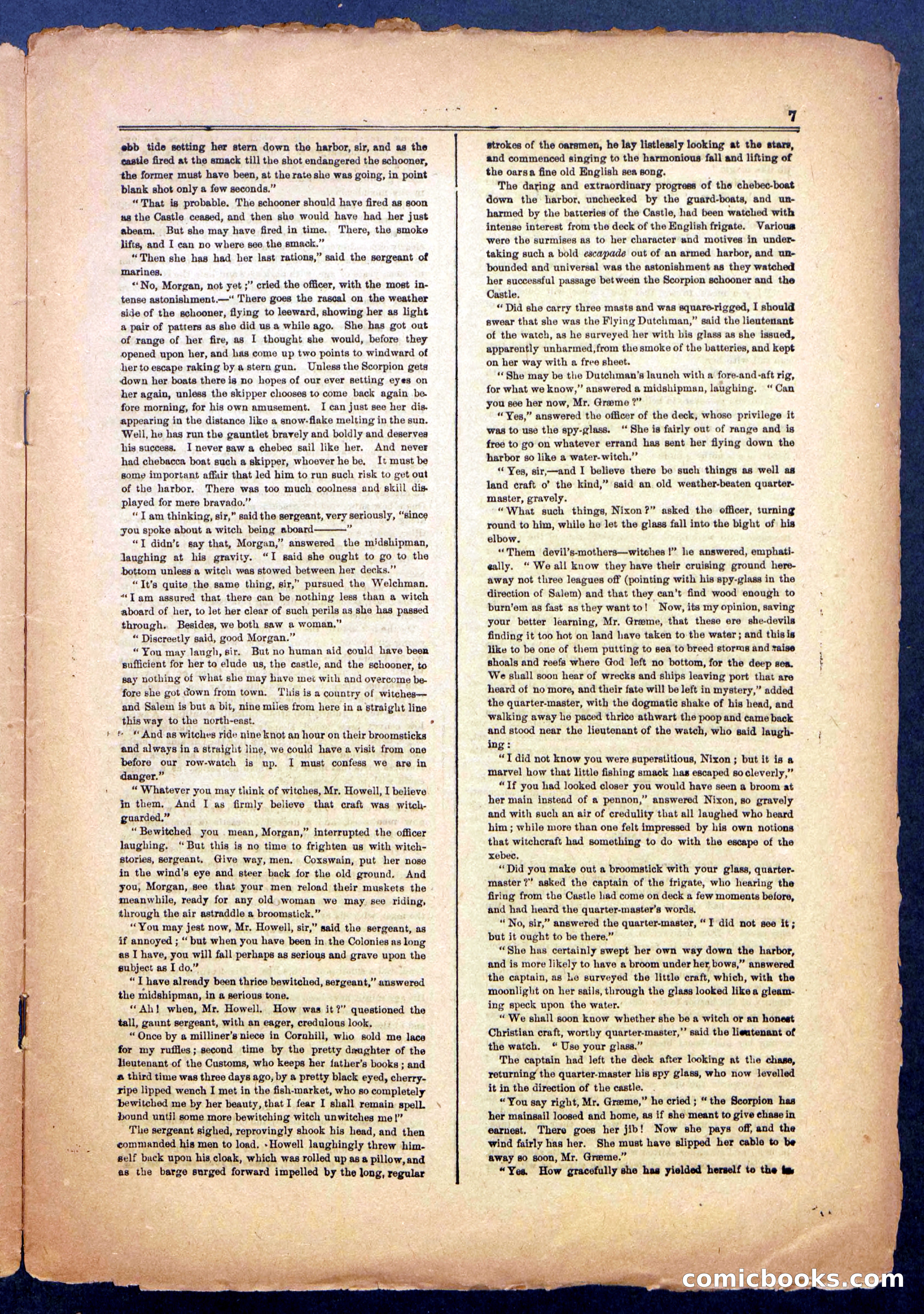 The Flying Fish; or, Running the Blockade of Boston Harbor — page 7 of 24