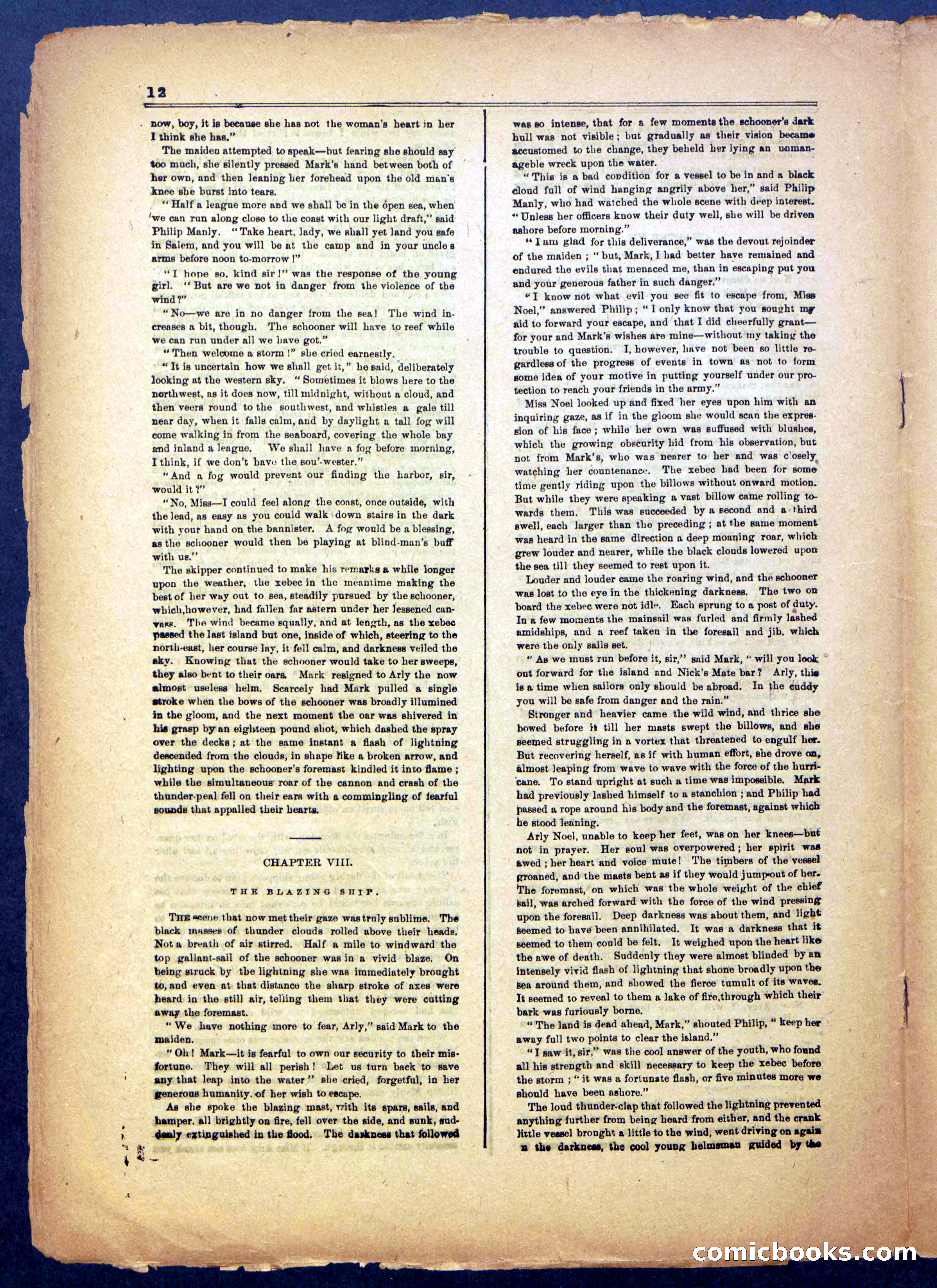 The Flying Fish; or, Running the Blockade of Boston Harbor — page 12 of 24