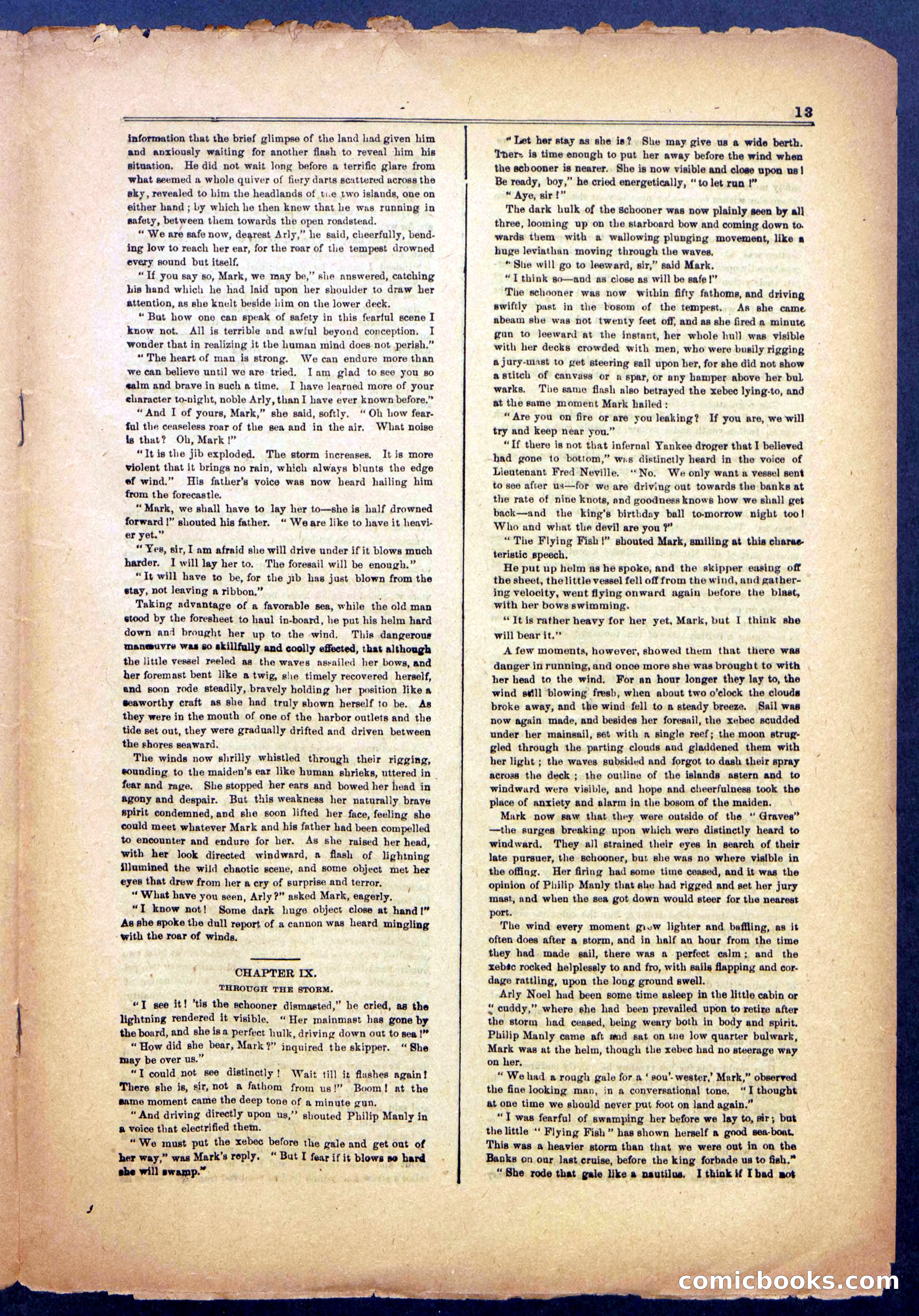 The Flying Fish; or, Running the Blockade of Boston Harbor — page 13 of 24