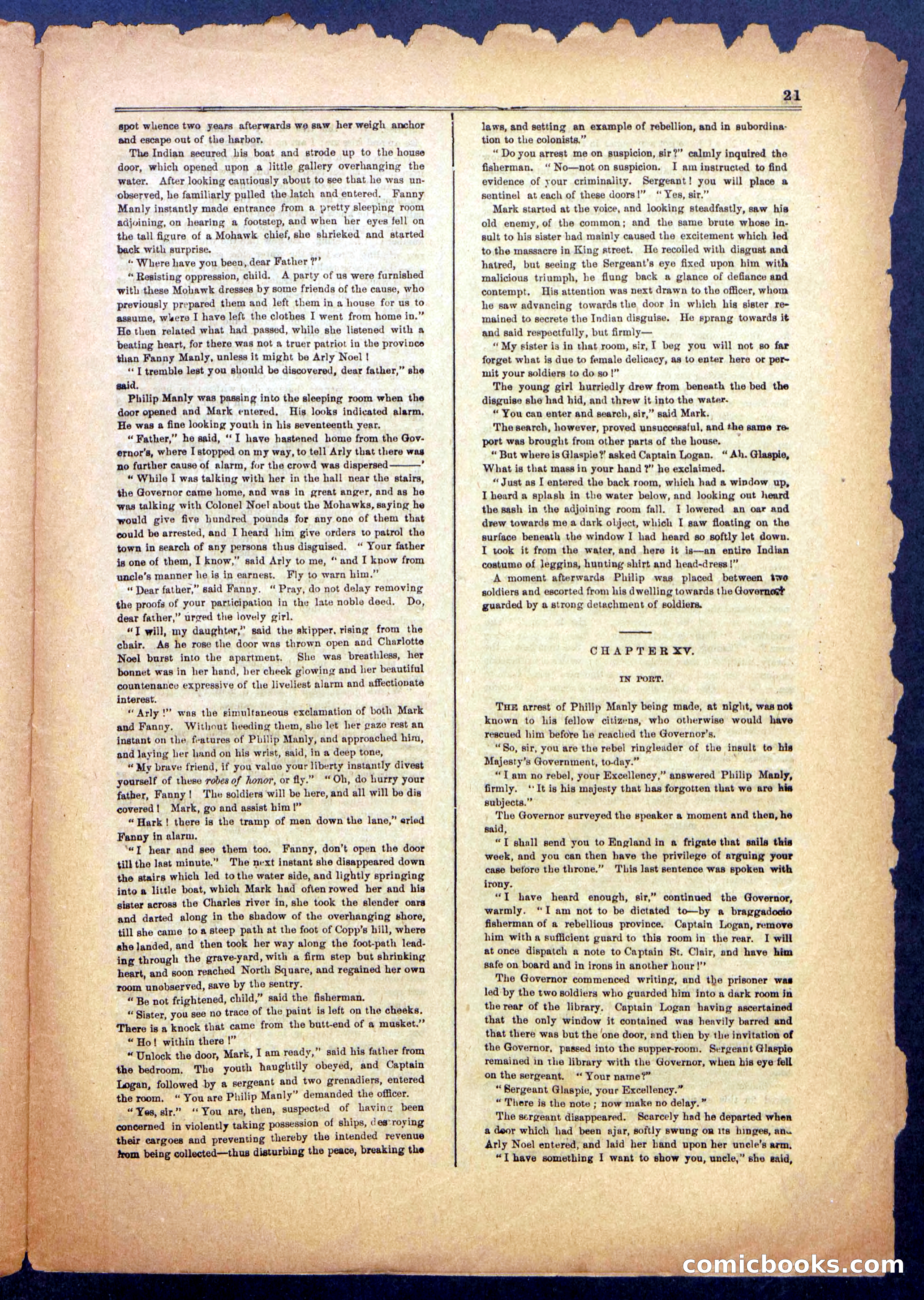 The Flying Fish; or, Running the Blockade of Boston Harbor — page 21 of 24