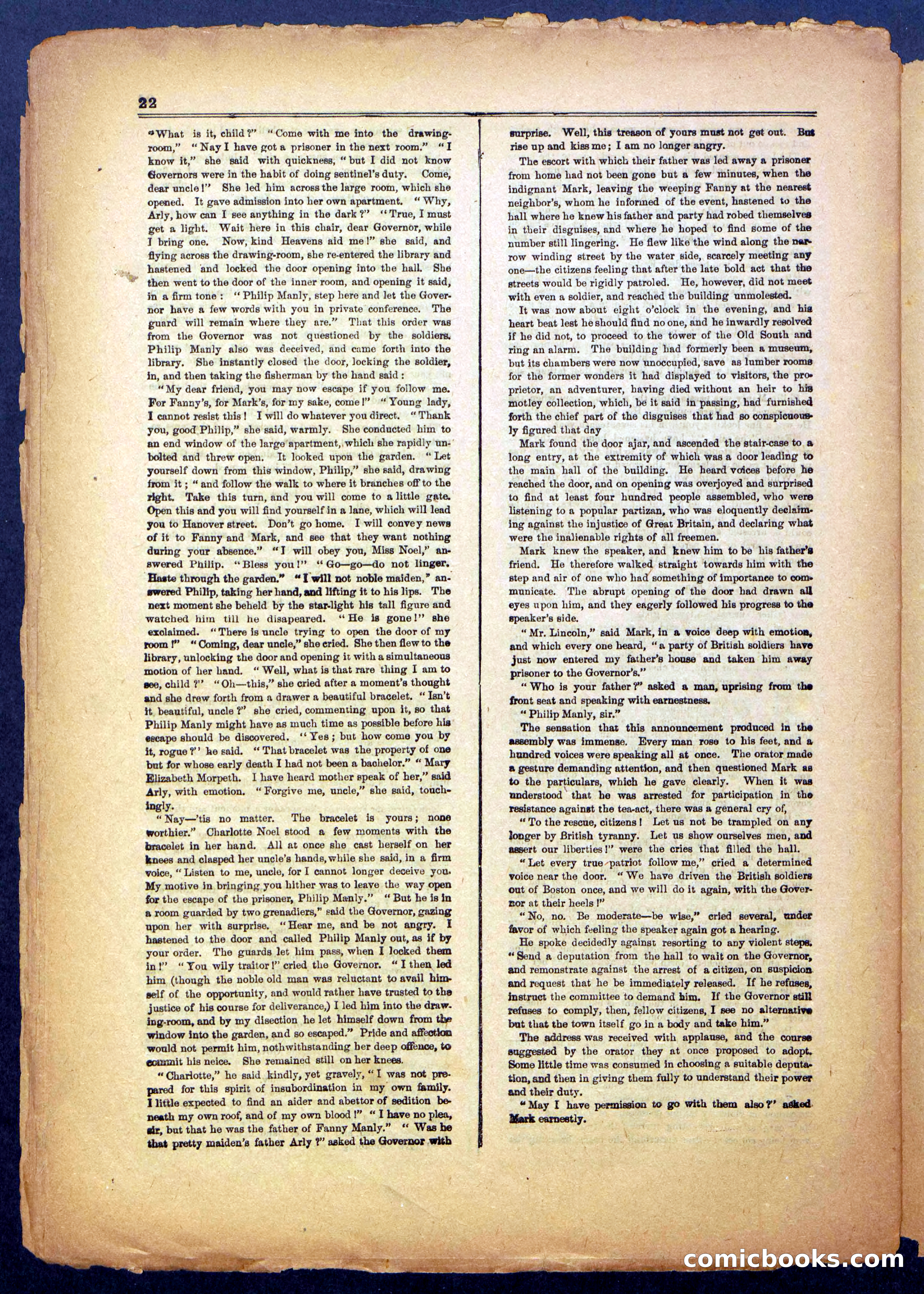 The Flying Fish; or, Running the Blockade of Boston Harbor — page 22 of 24
