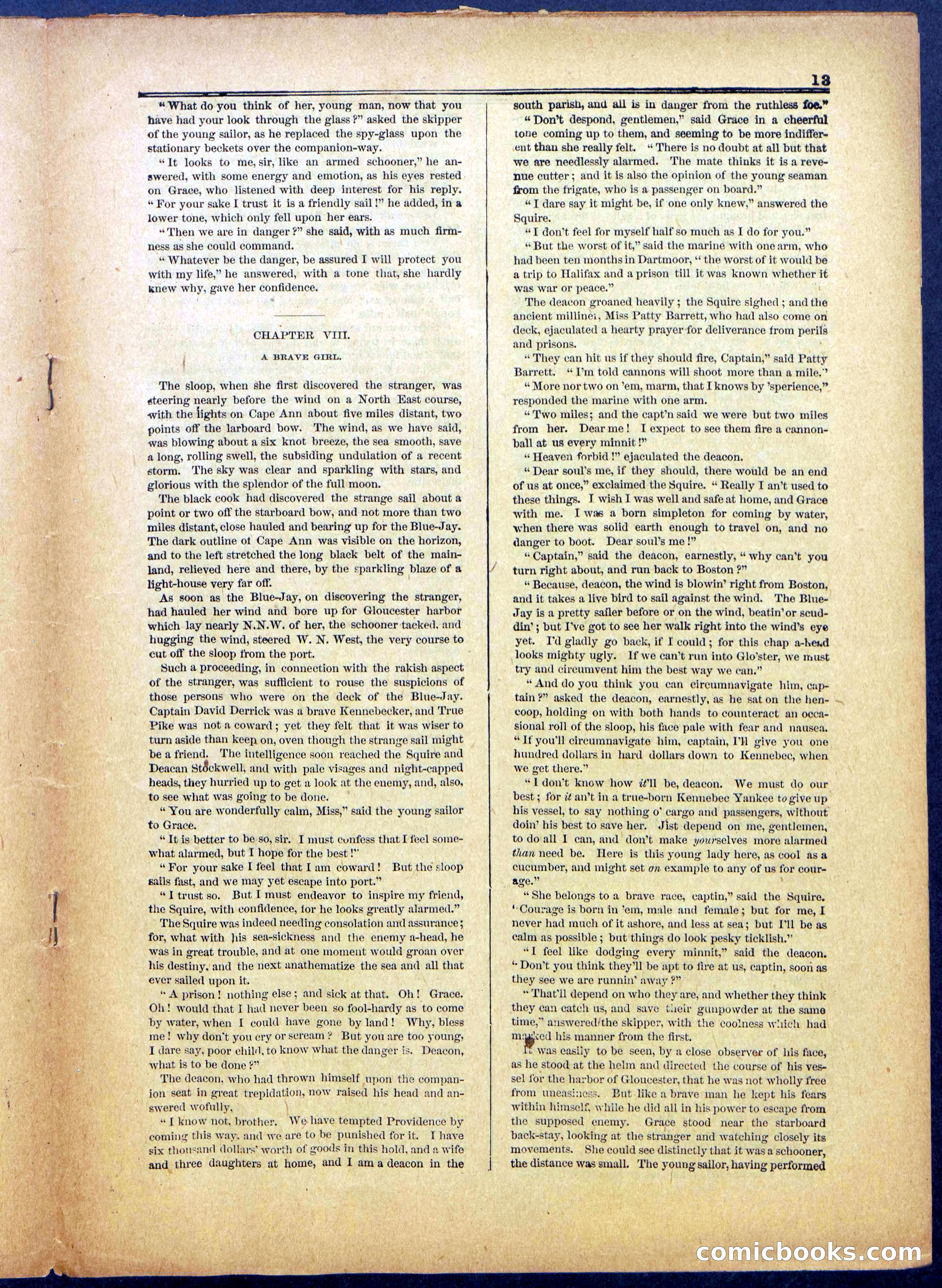 The Hunted Sloop; or, On and Off Soundings — page 13 of 24