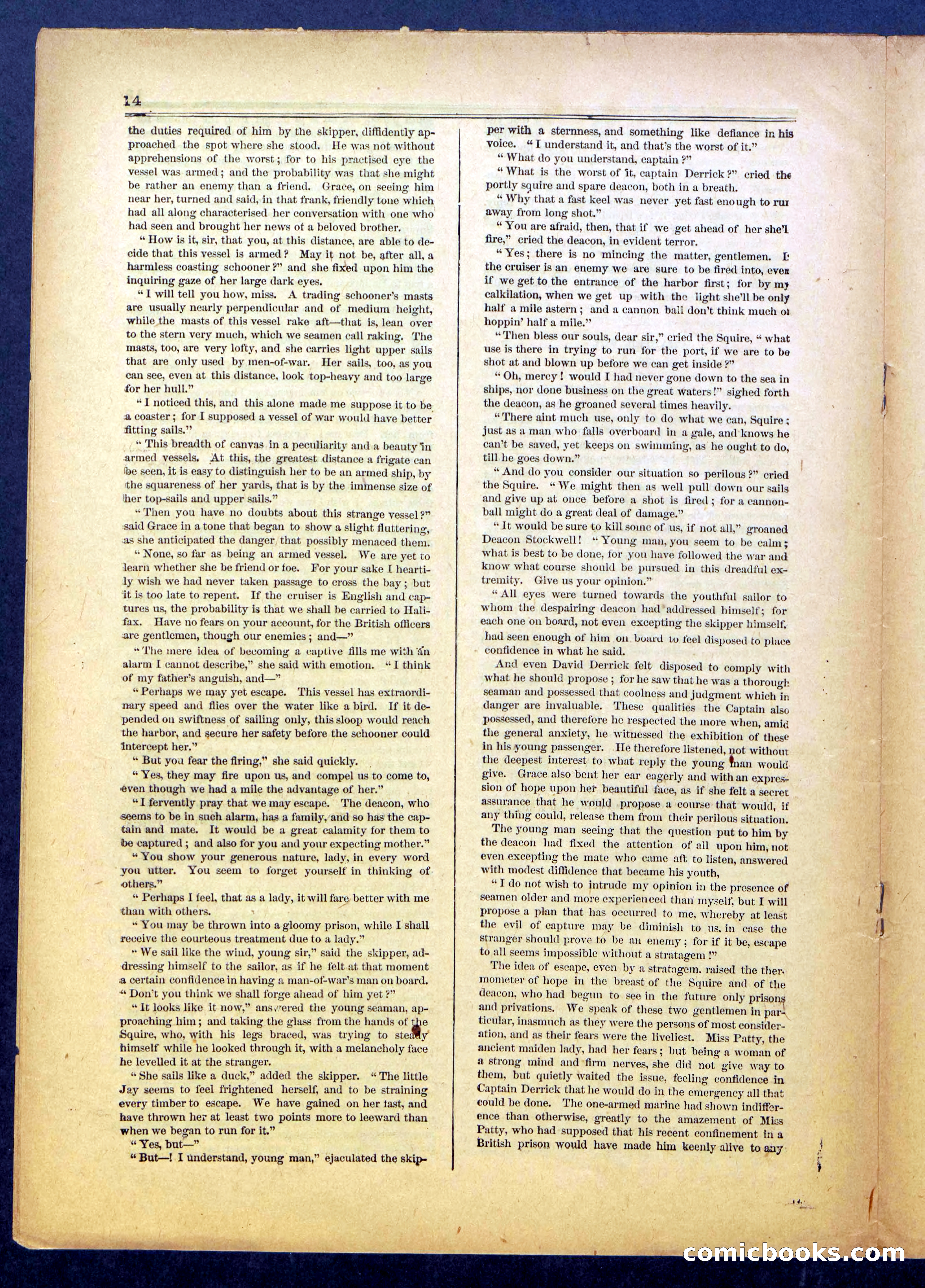 The Hunted Sloop; or, On and Off Soundings — page 14 of 24