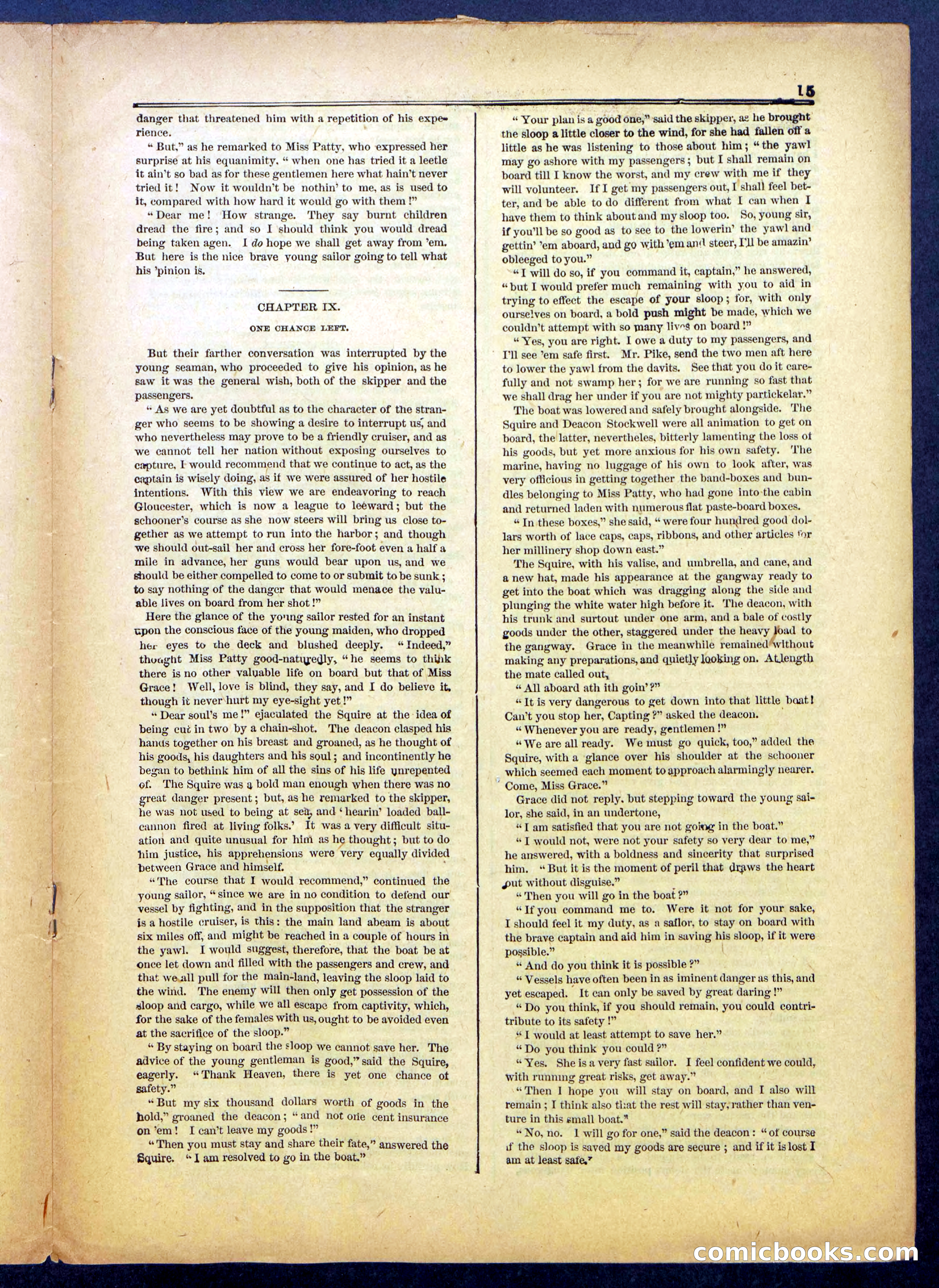 The Hunted Sloop; or, On and Off Soundings — page 15 of 24