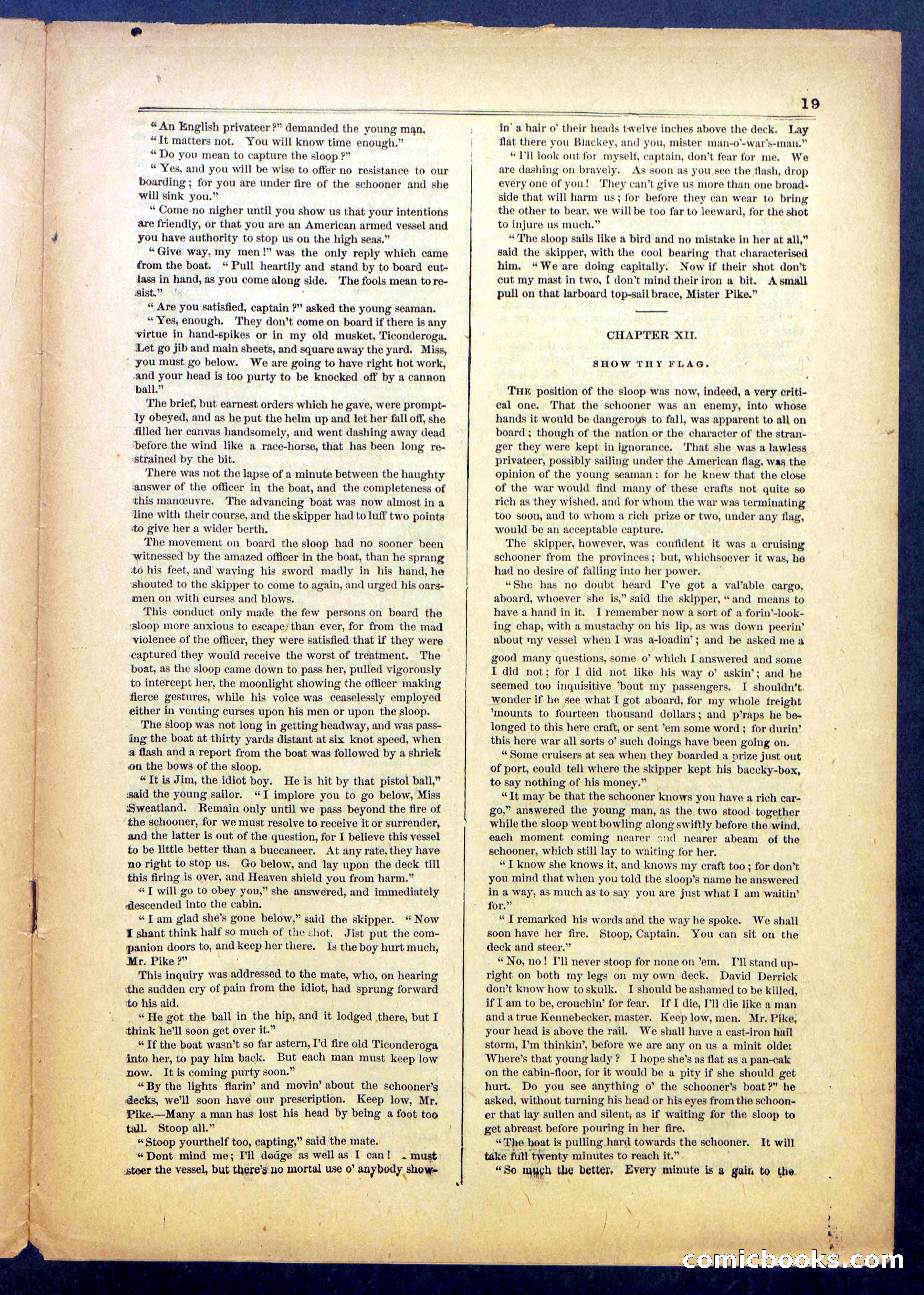 The Hunted Sloop; or, On and Off Soundings — page 19 of 24