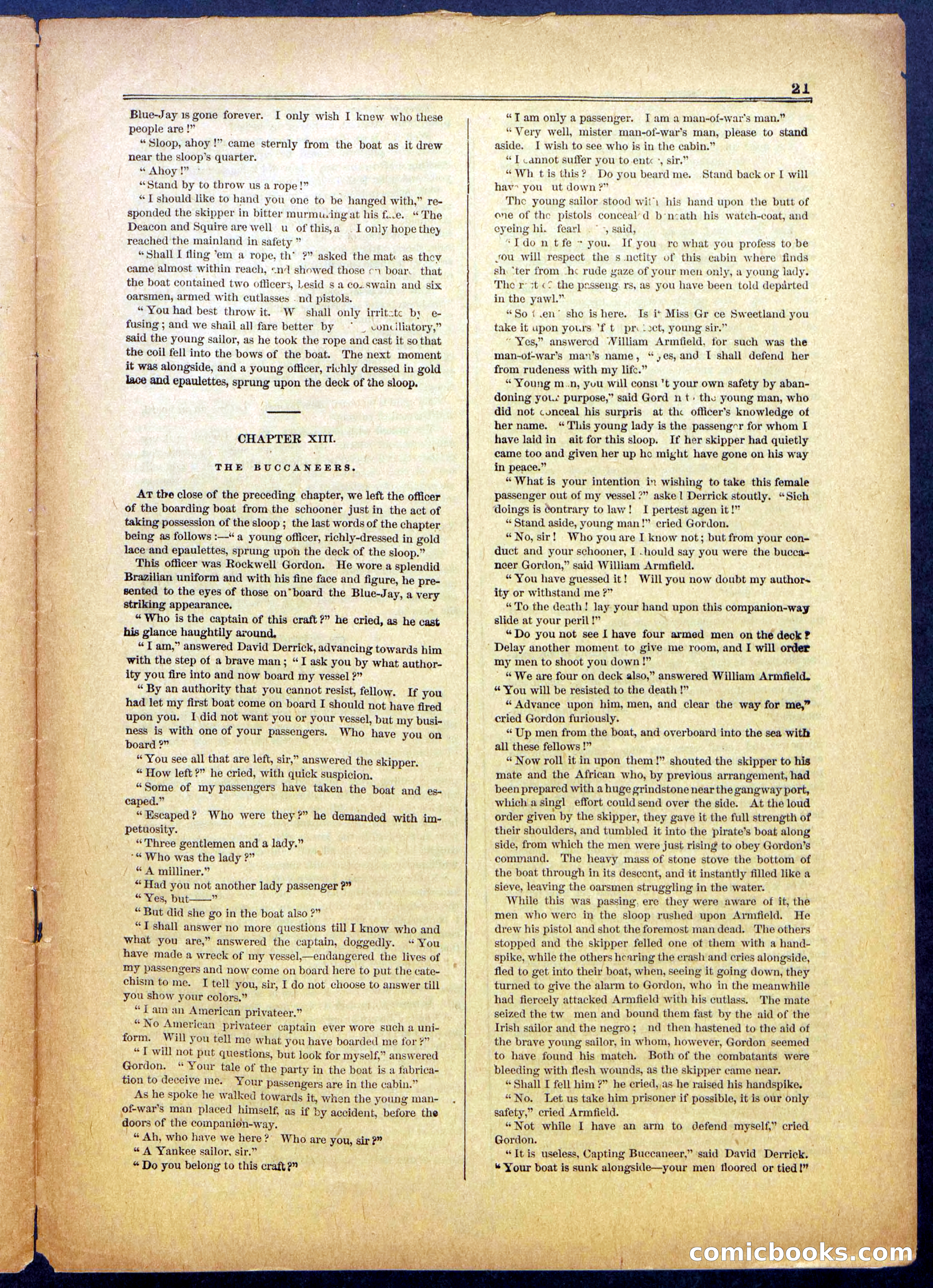 The Hunted Sloop; or, On and Off Soundings — page 21 of 24
