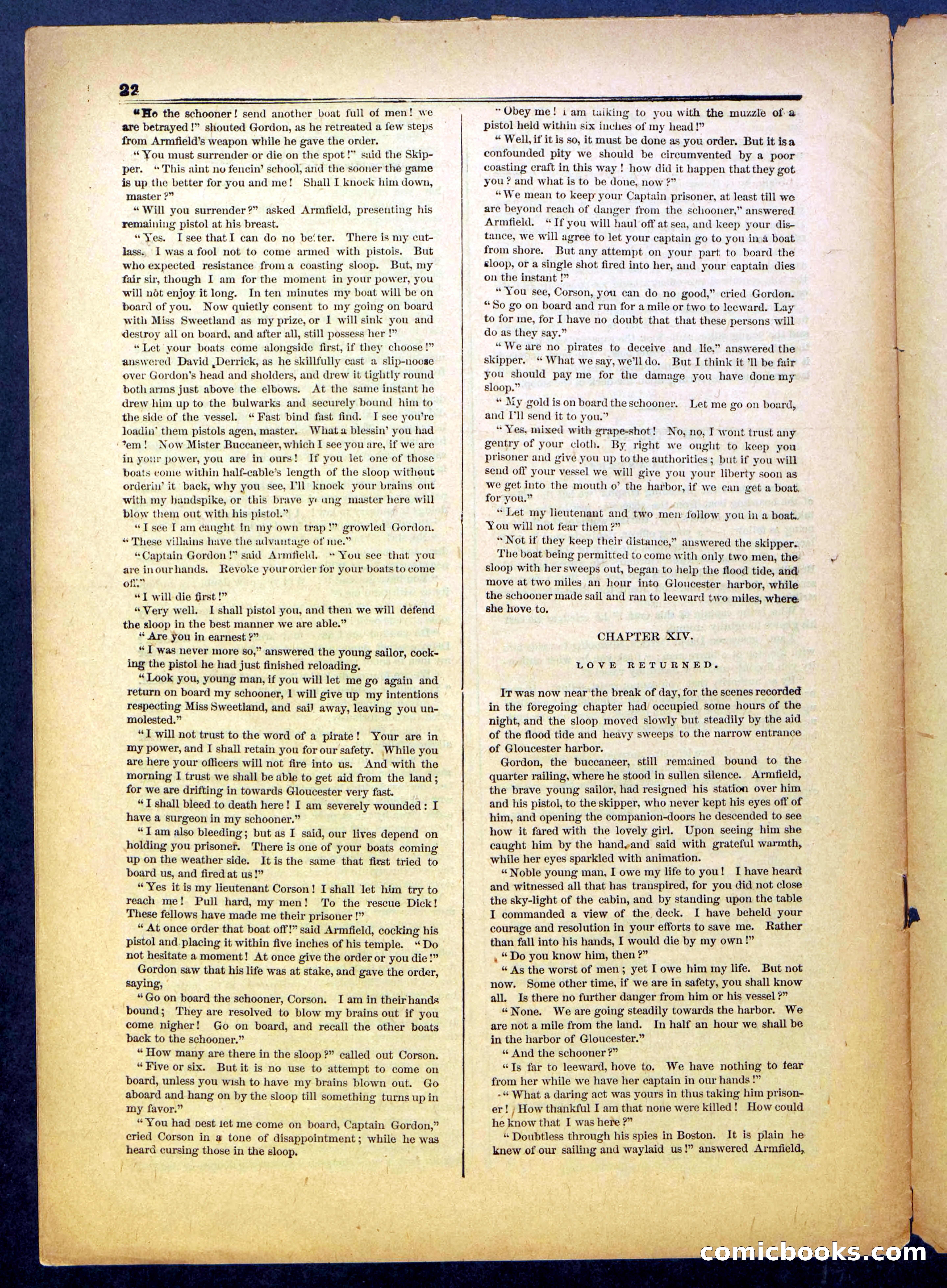 The Hunted Sloop; or, On and Off Soundings — page 22 of 24