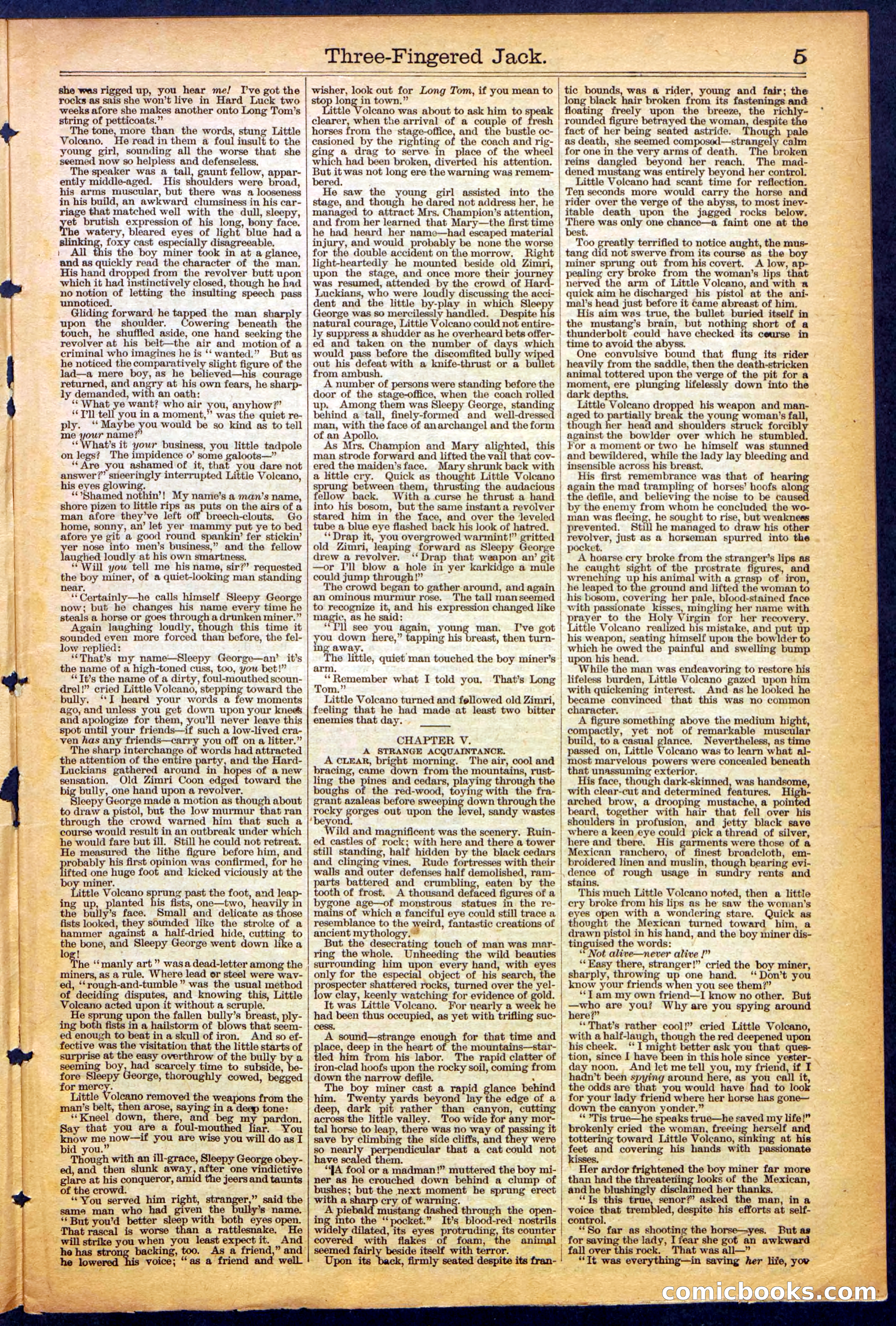 The New York Dime Library, No. 1040 (September 1900) — page 5 of 32