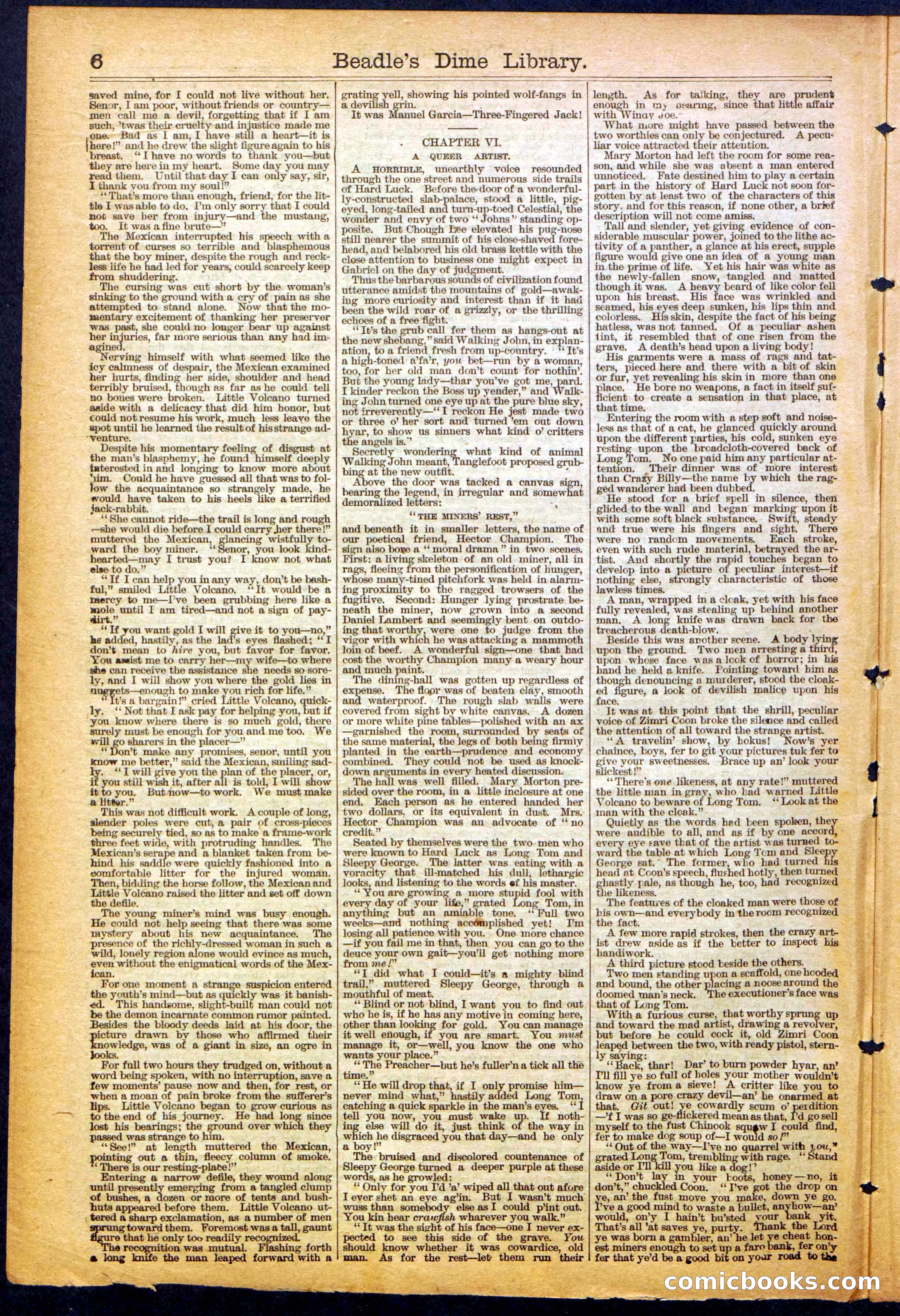 The New York Dime Library, No. 1040 (September 1900) — page 6 of 32