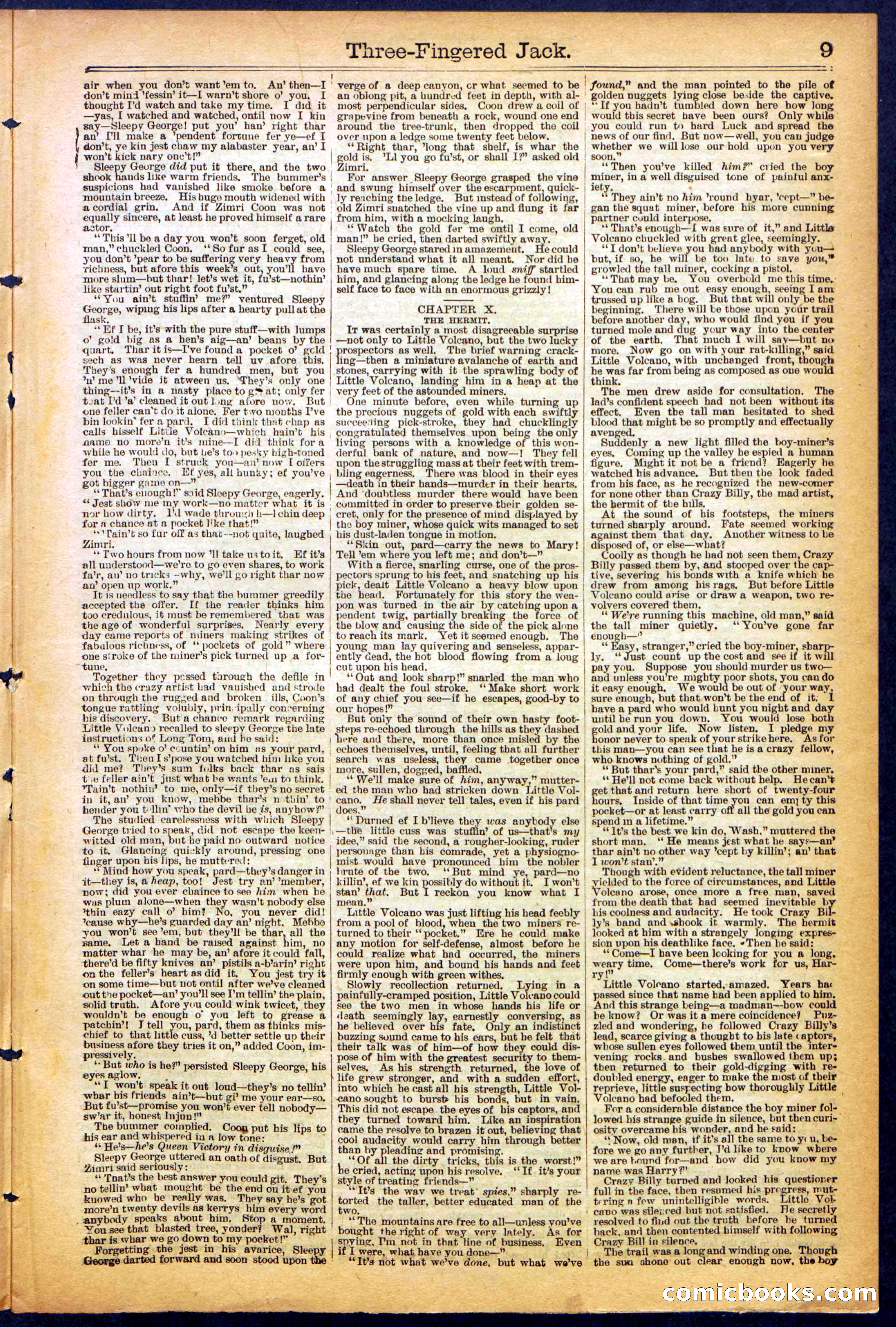 The New York Dime Library, No. 1040 (September 1900) — page 9 of 32