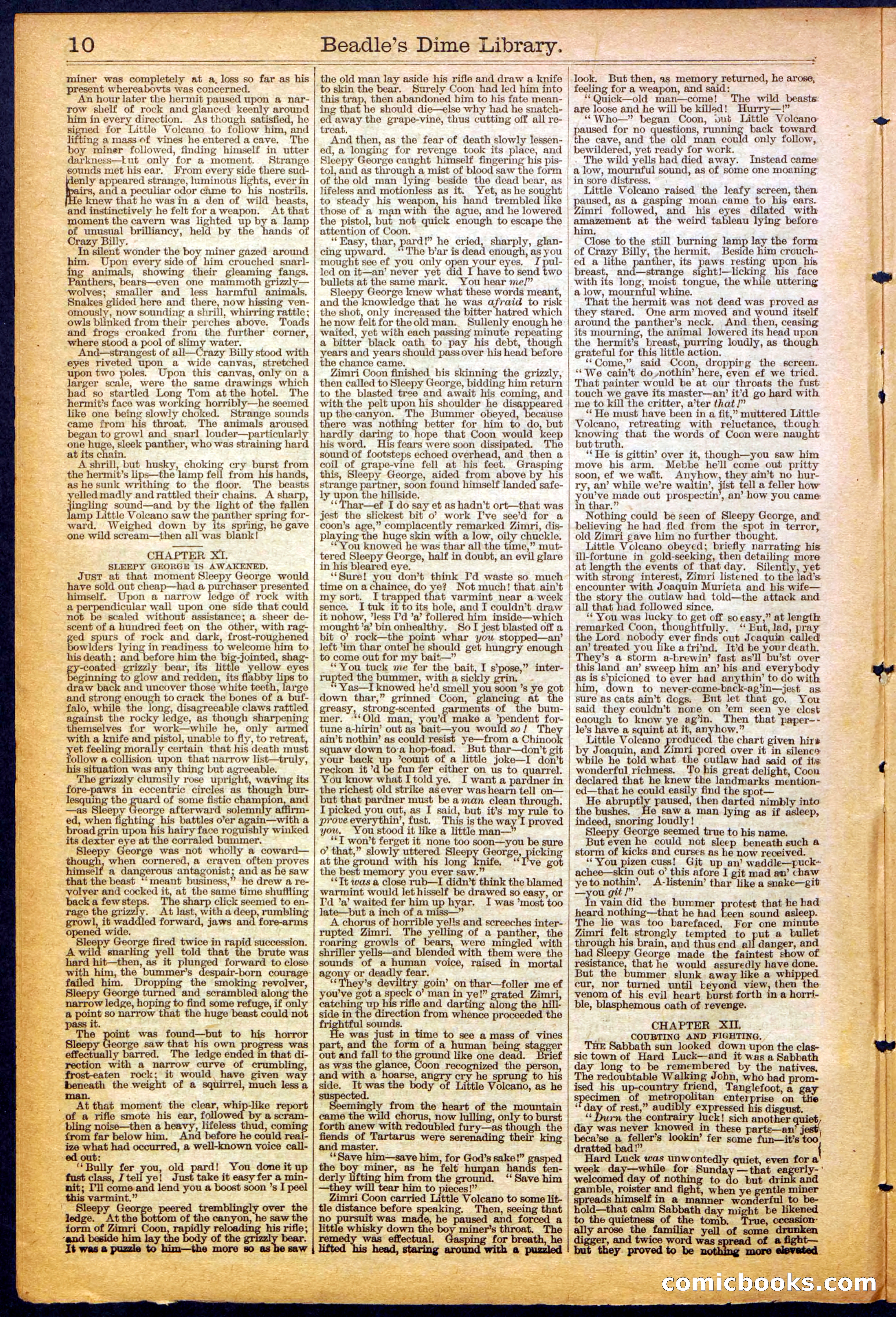 The New York Dime Library, No. 1040 (September 1900) — page 10 of 32