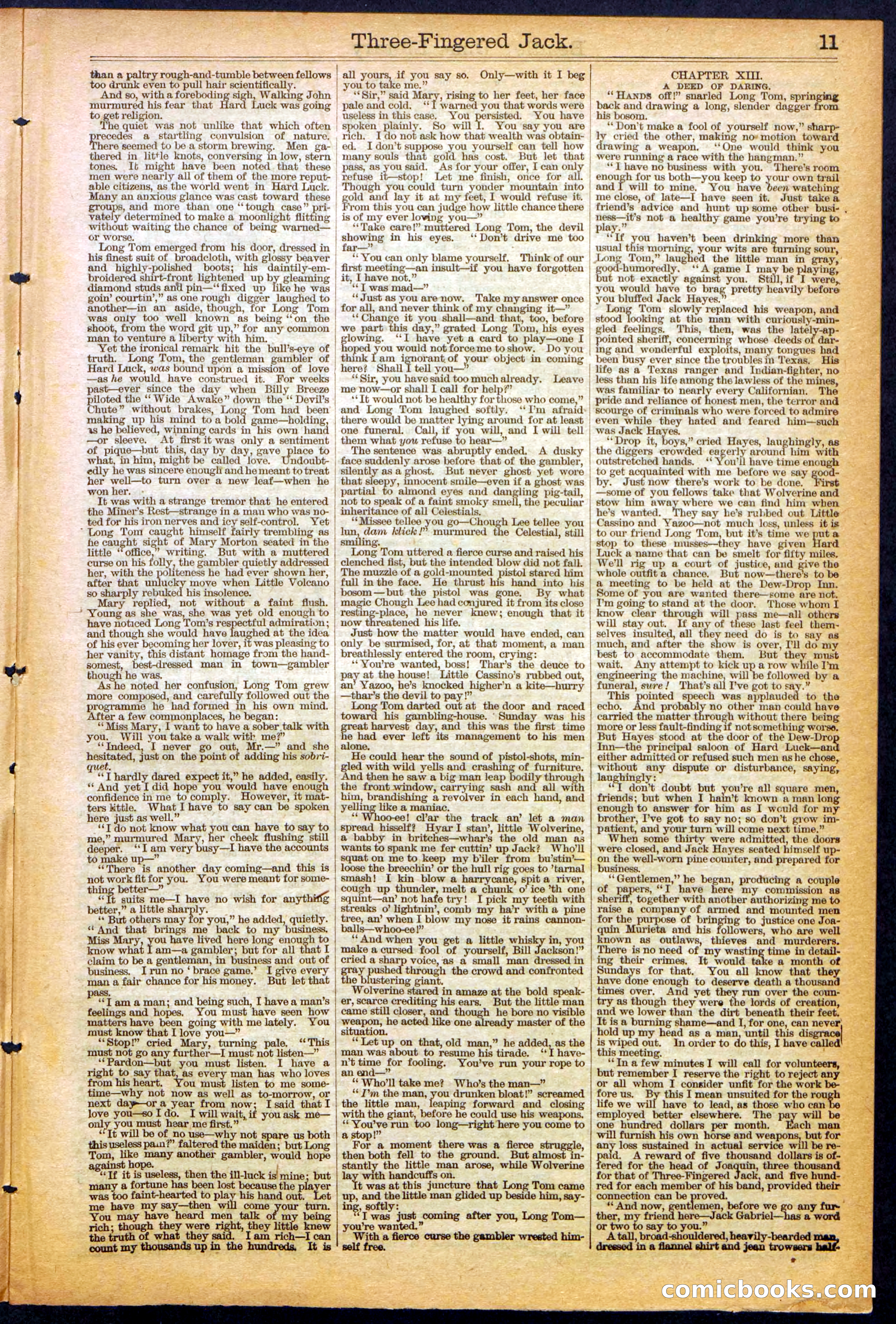 The New York Dime Library, No. 1040 (September 1900) — page 11 of 32