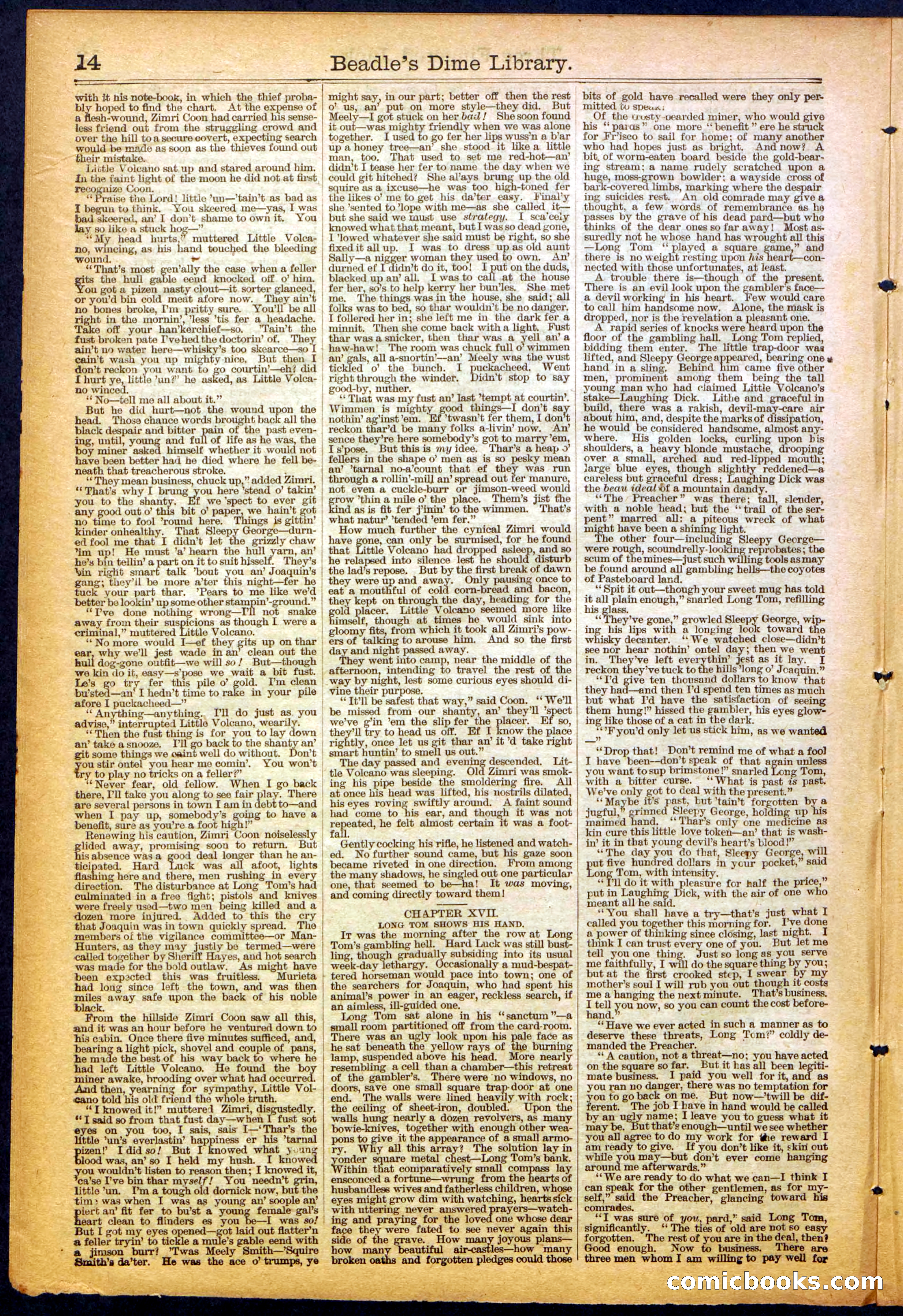 The New York Dime Library, No. 1040 (September 1900) — page 14 of 32