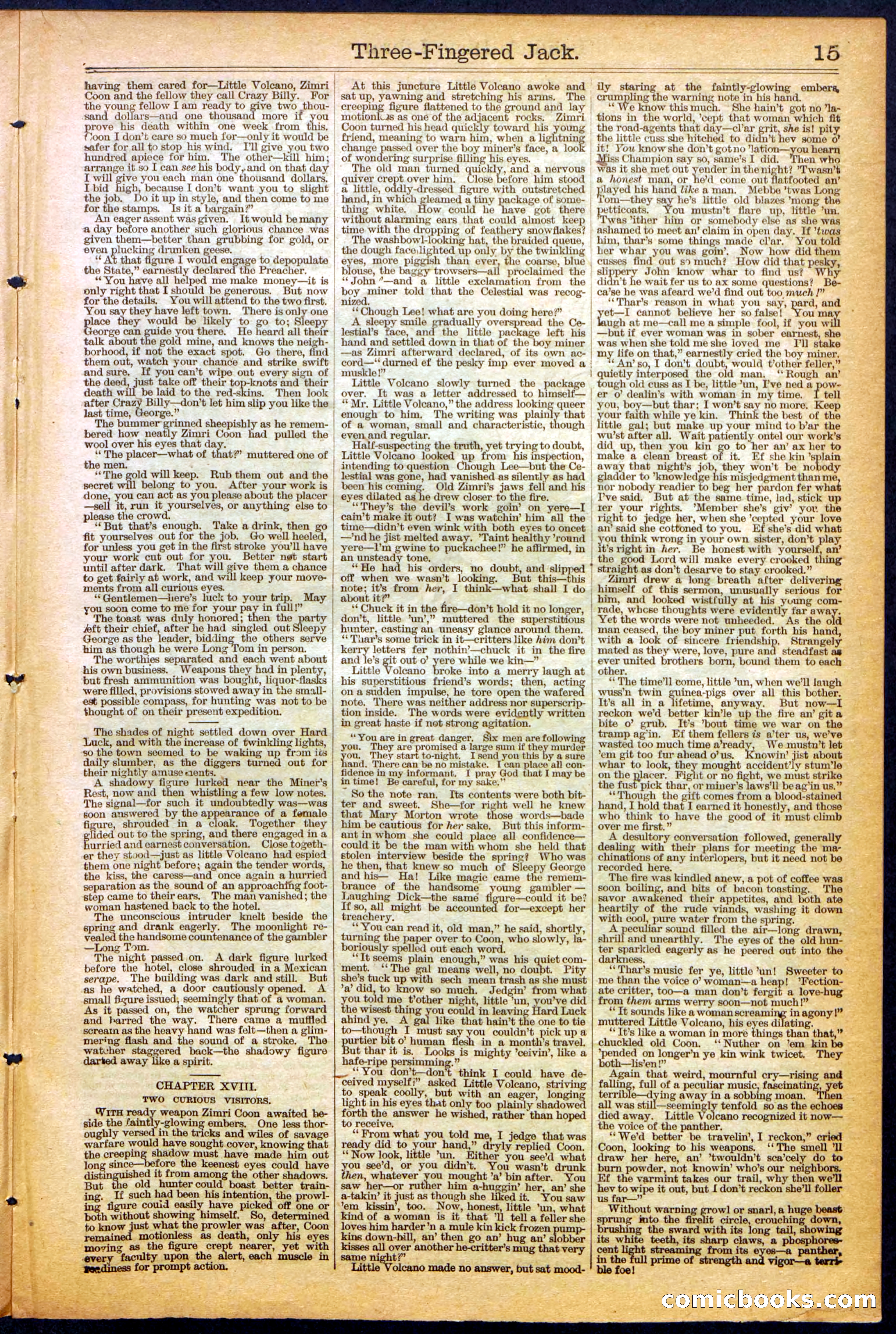 The New York Dime Library, No. 1040 (September 1900) — page 15 of 32