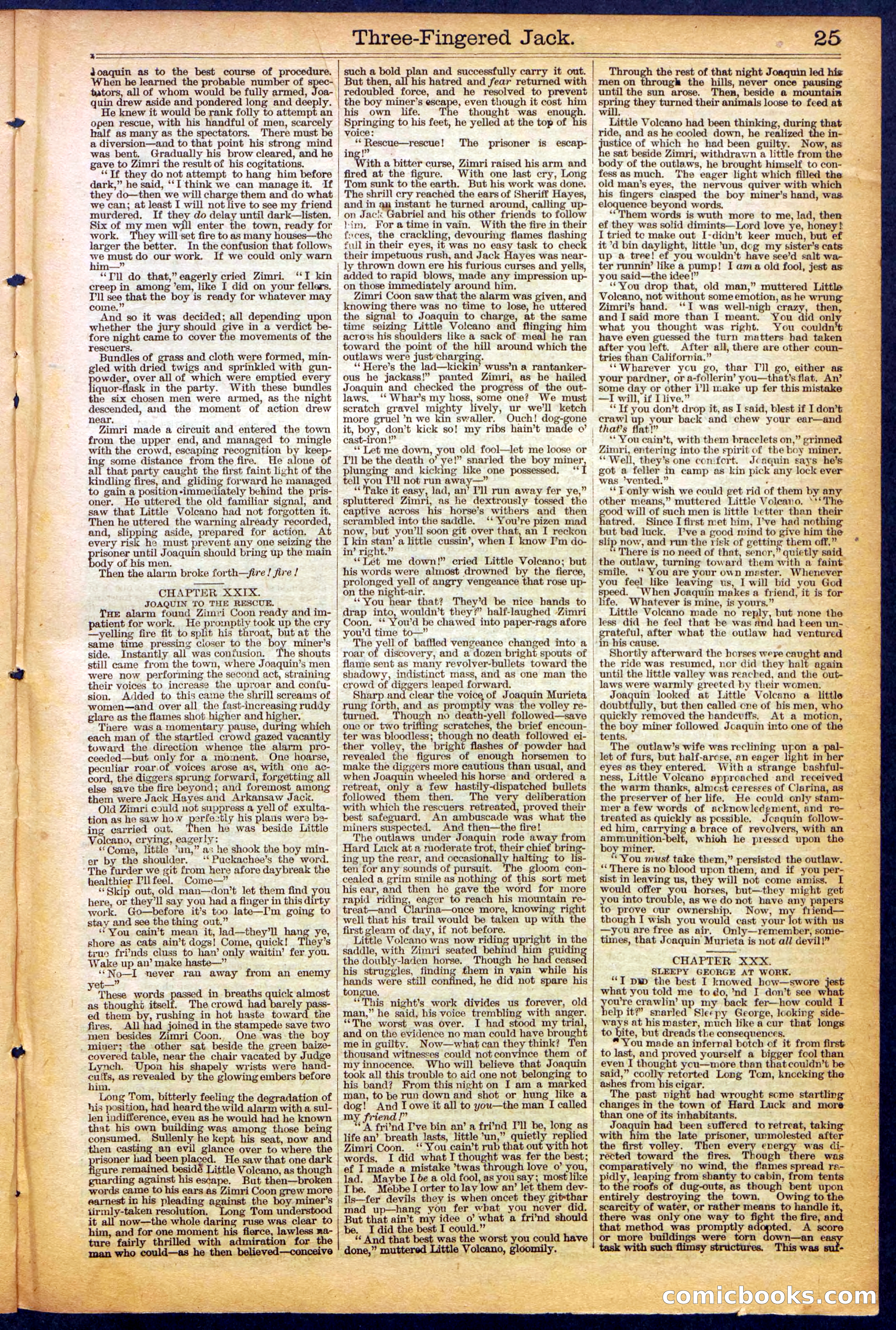 The New York Dime Library, No. 1040 (September 1900) — page 25 of 32