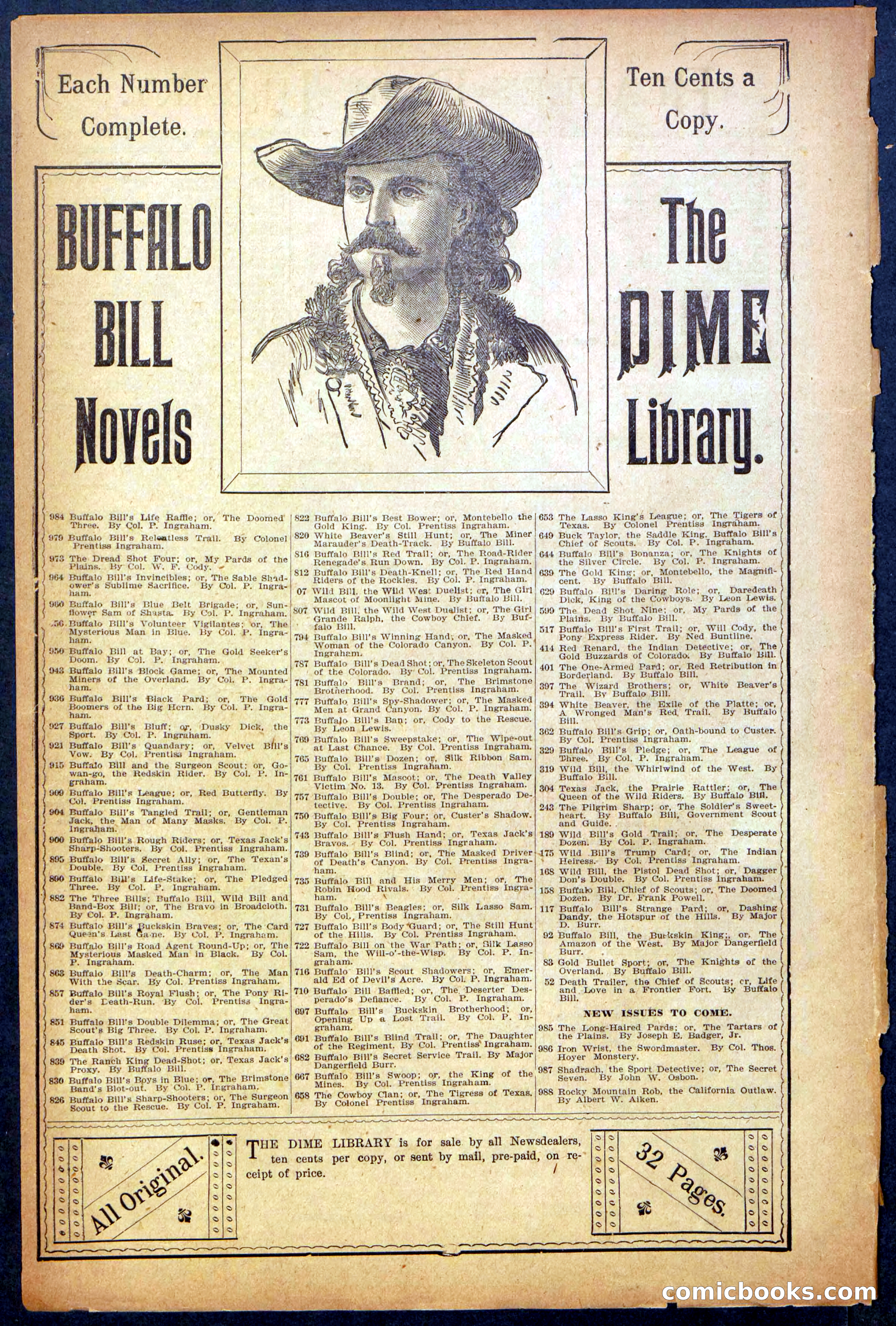 The Dime Library Cover (No. 1045) — page 32 of 32