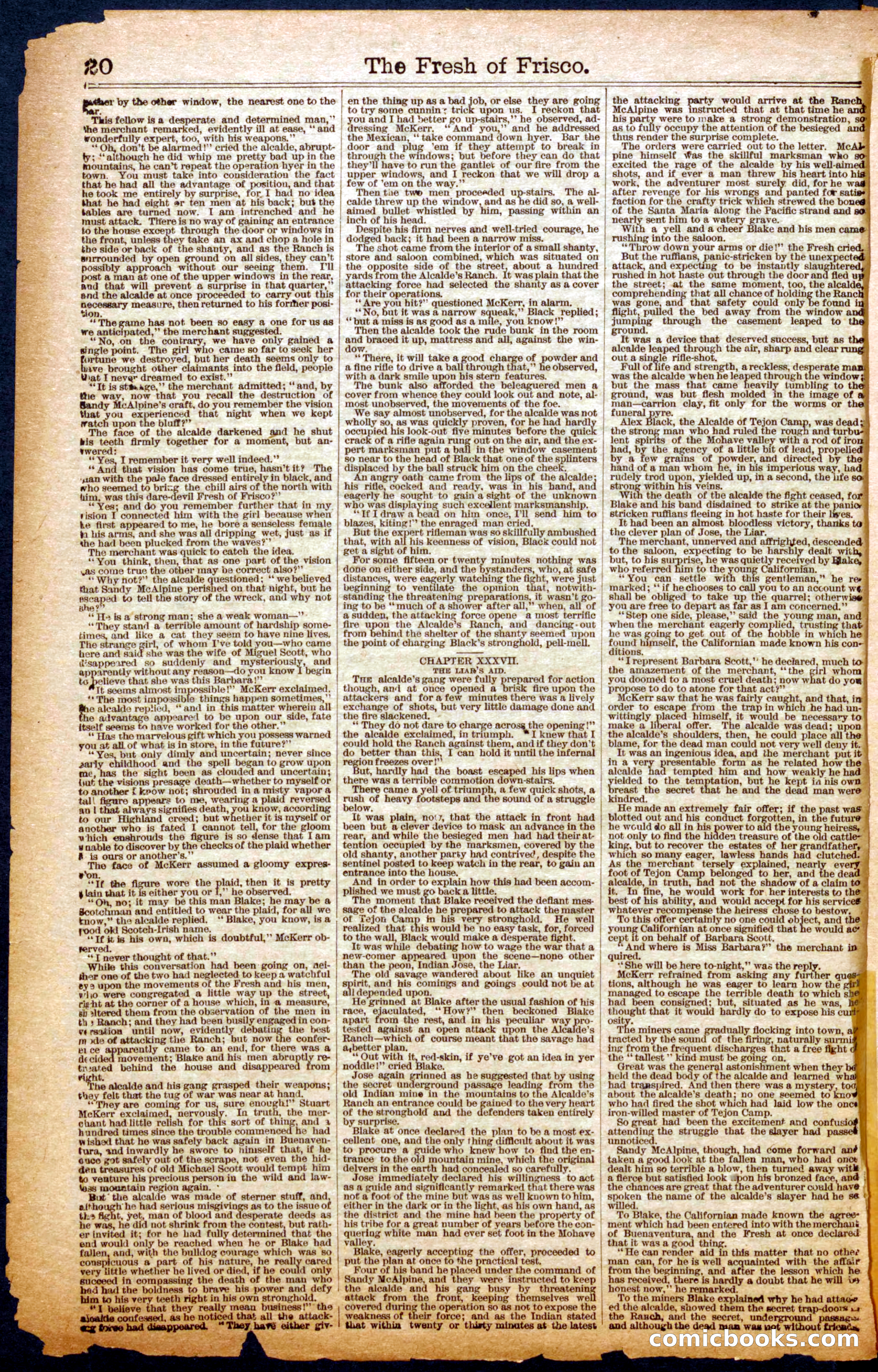 The Fresh of Frisco; or, The Heiress of Buenaventura — page 20 of 24