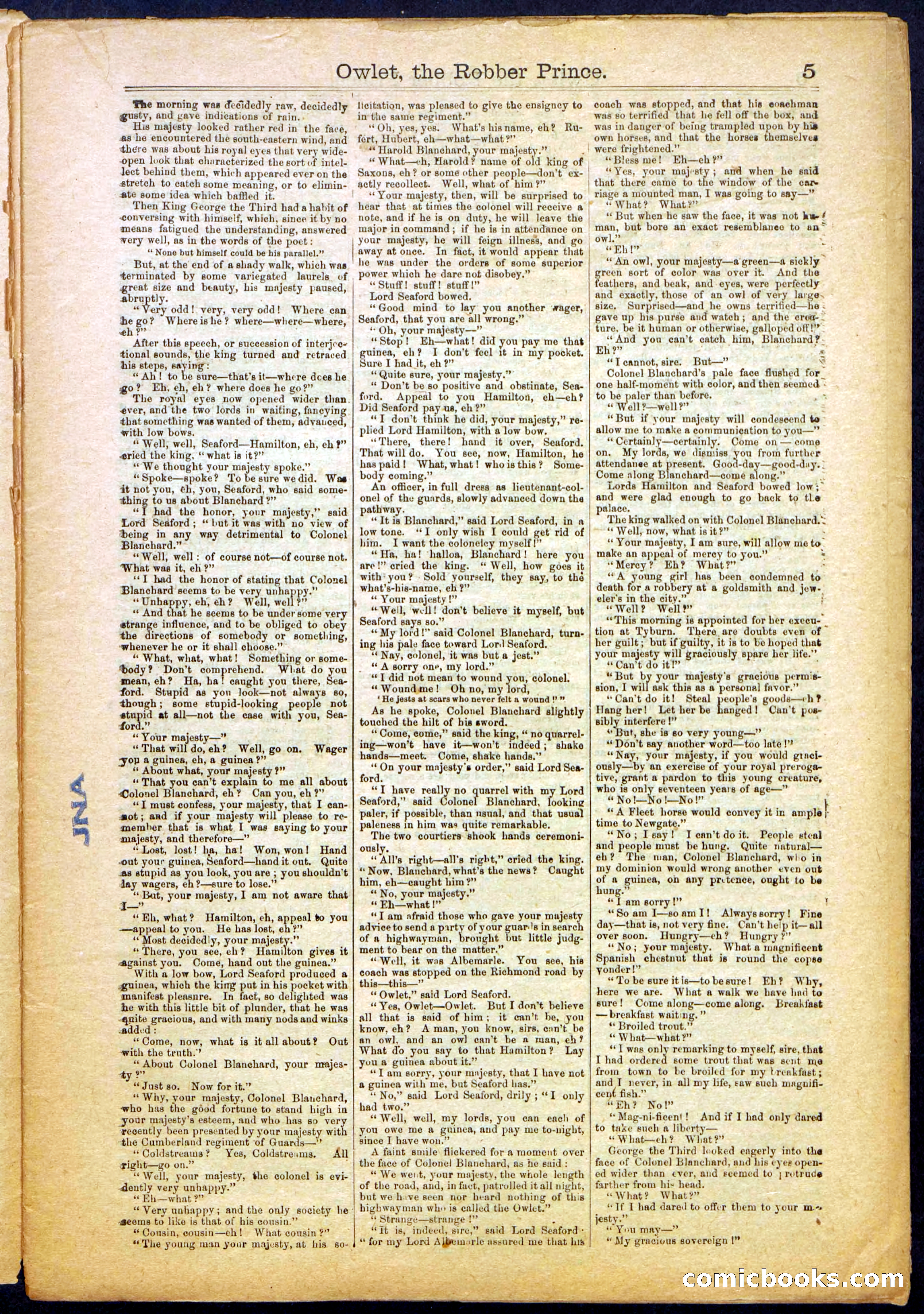 Owlet, the Robber Prince; or, The Unknown Highwayman — page 5 of 40