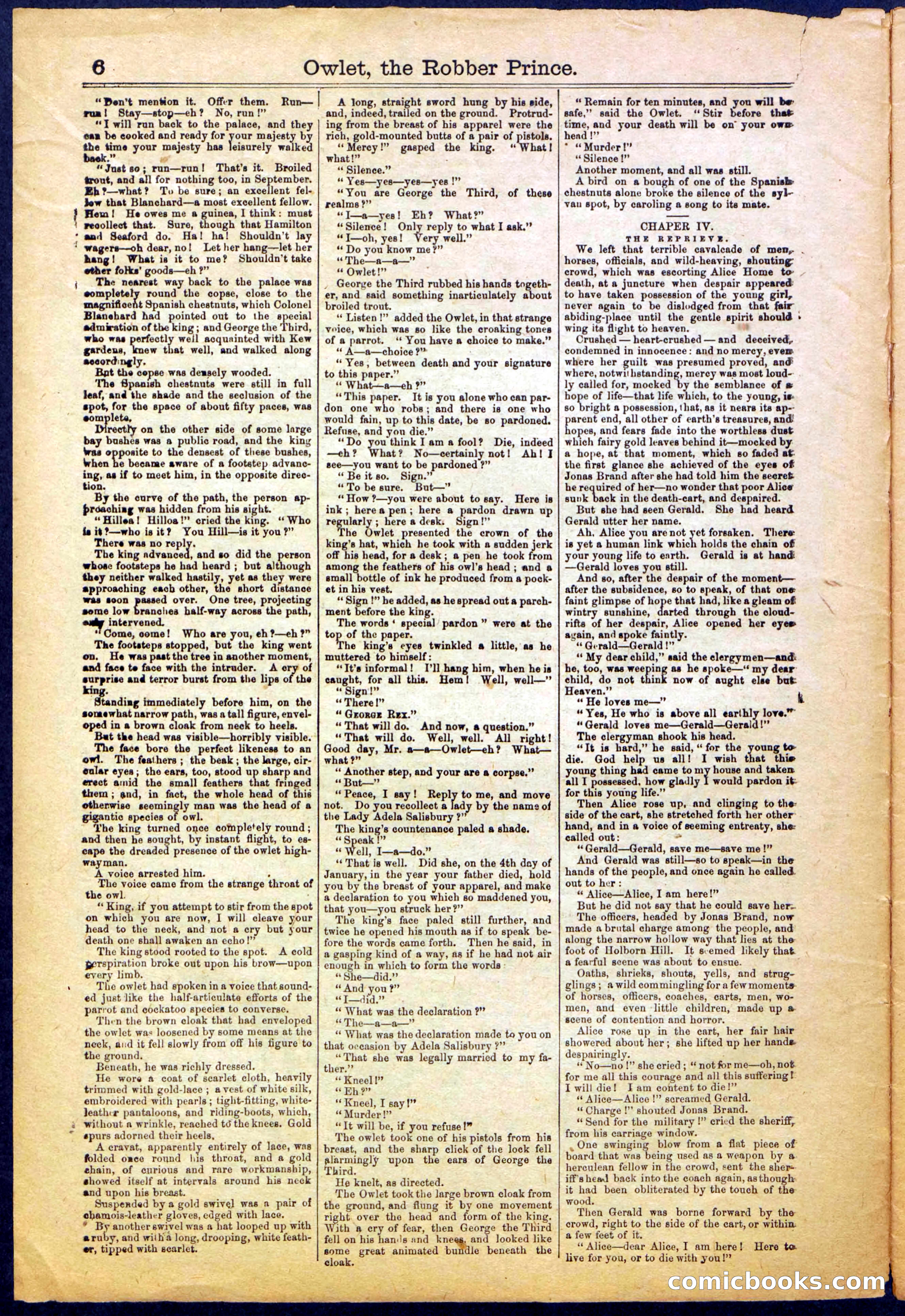 Owlet, the Robber Prince; or, The Unknown Highwayman — page 6 of 40