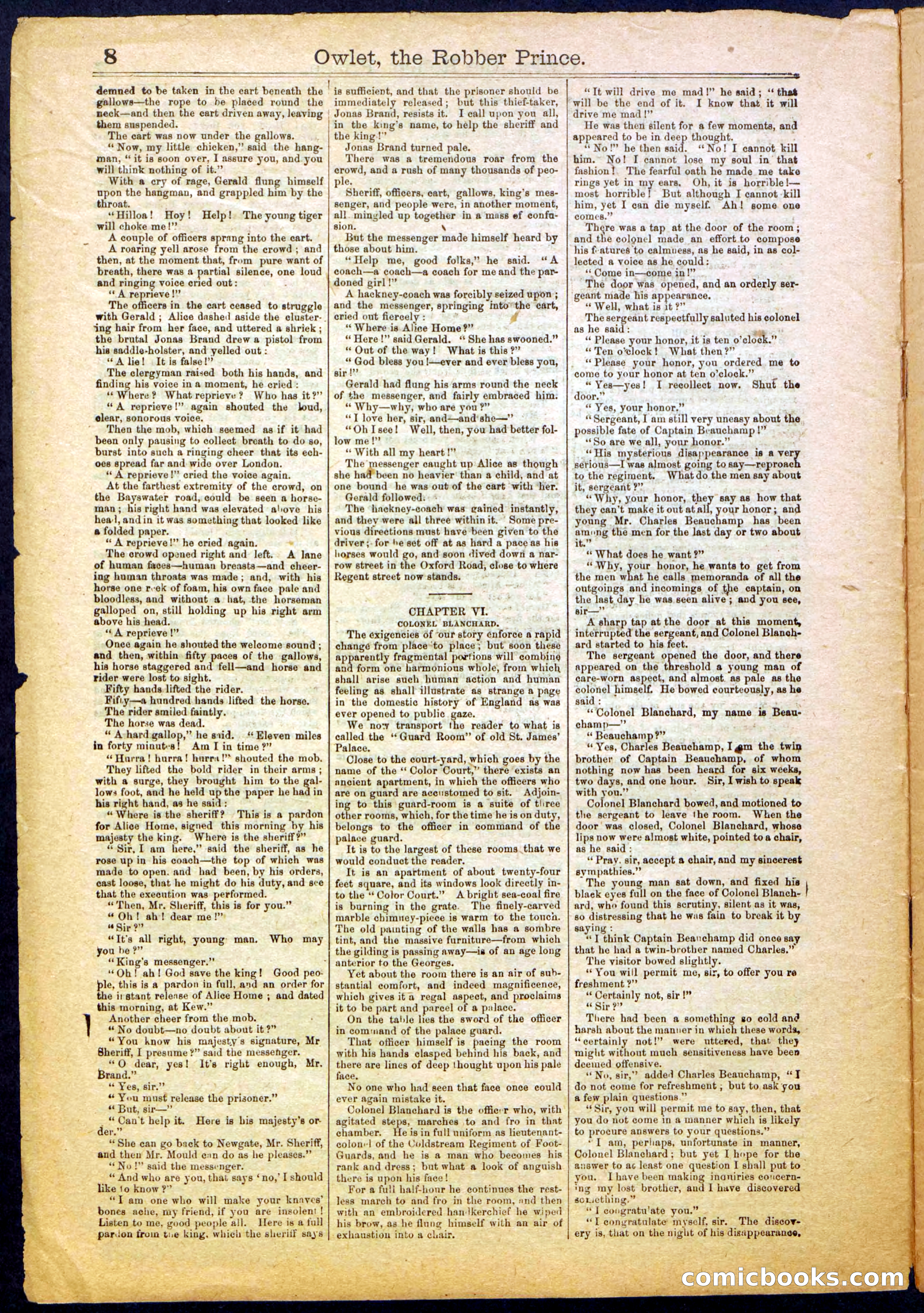 Owlet, the Robber Prince; or, The Unknown Highwayman — page 8 of 40