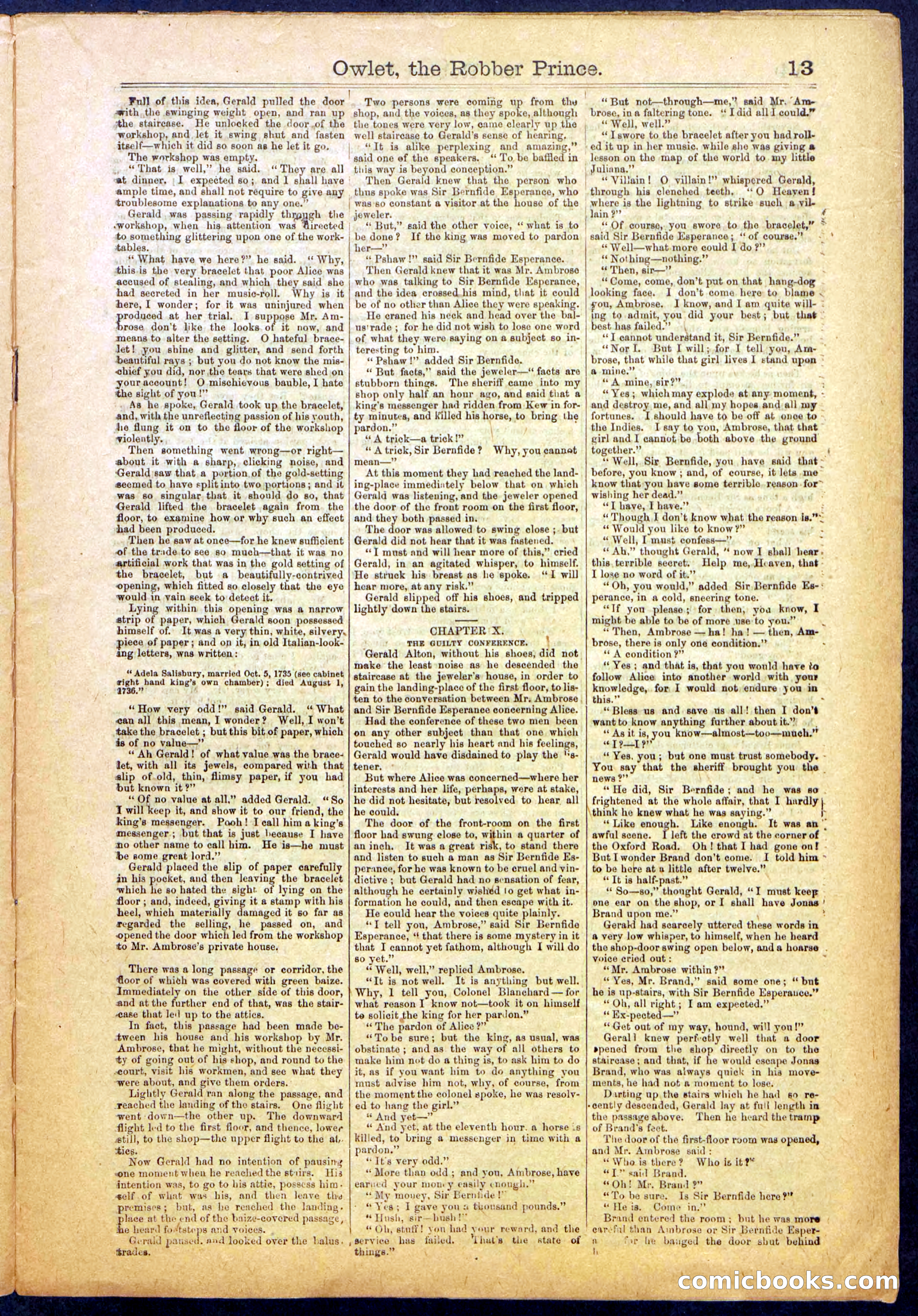 Owlet, the Robber Prince; or, The Unknown Highwayman — page 13 of 40