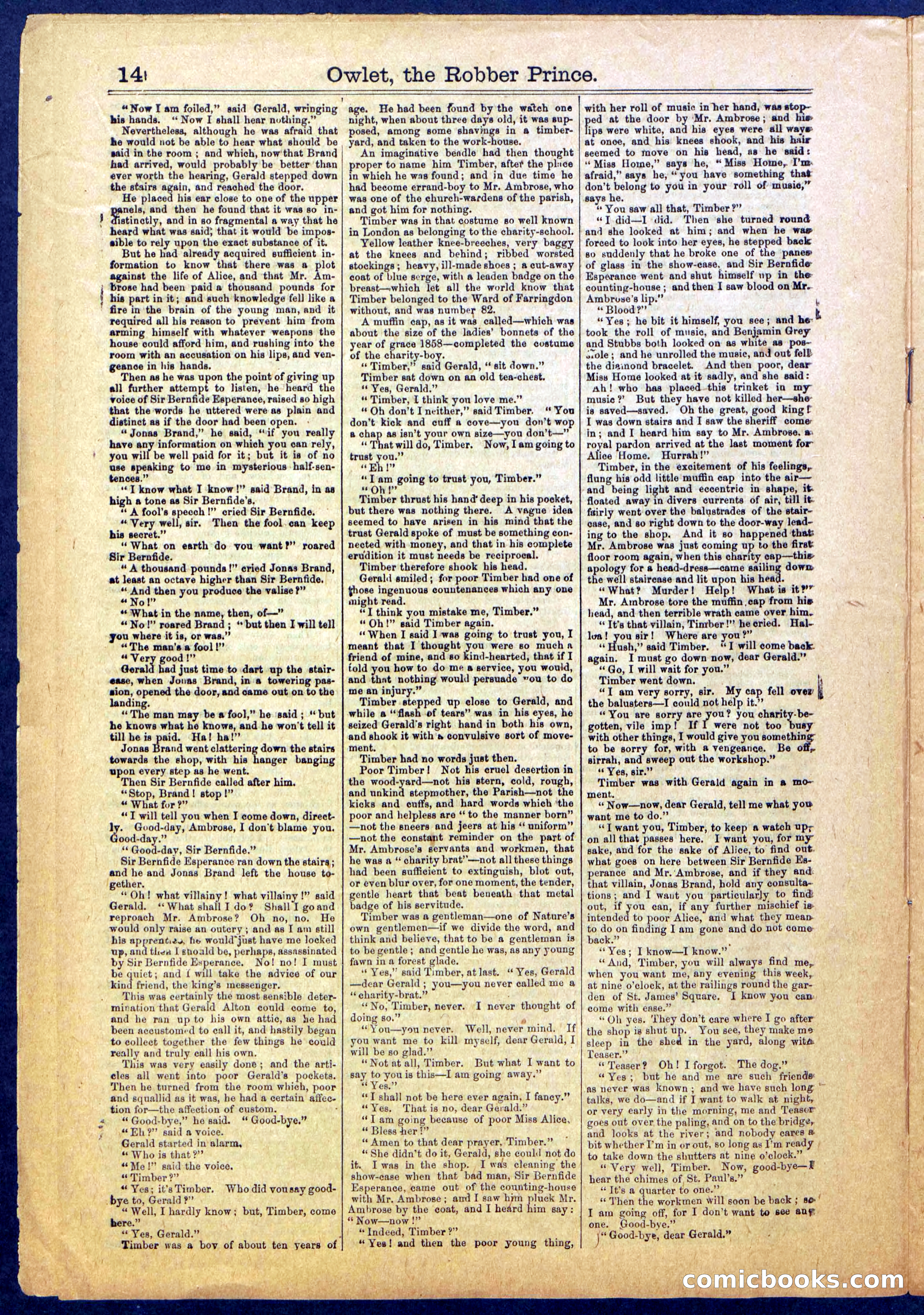 Owlet, the Robber Prince; or, The Unknown Highwayman — page 14 of 40