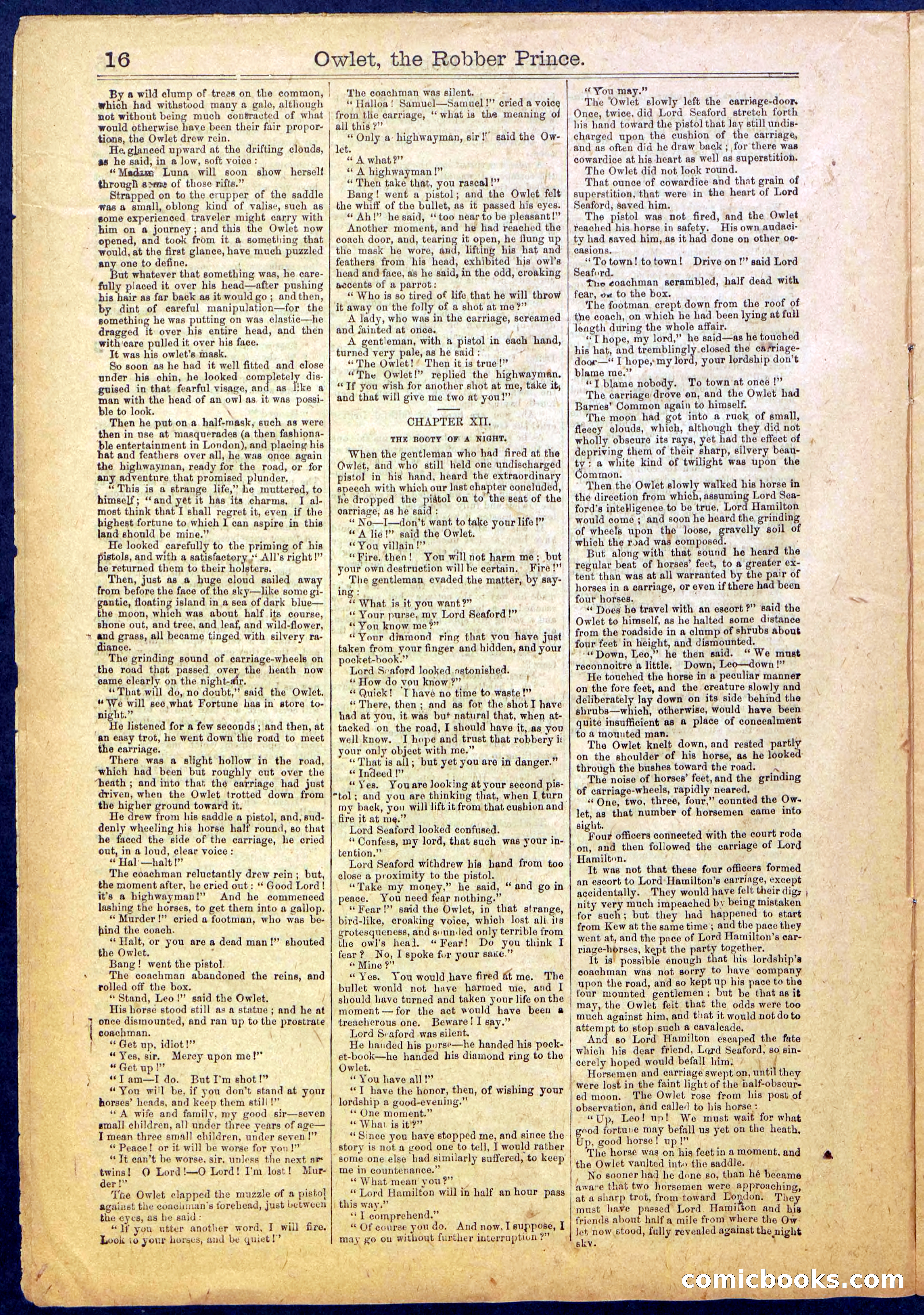 Owlet, the Robber Prince; or, The Unknown Highwayman — page 16 of 40
