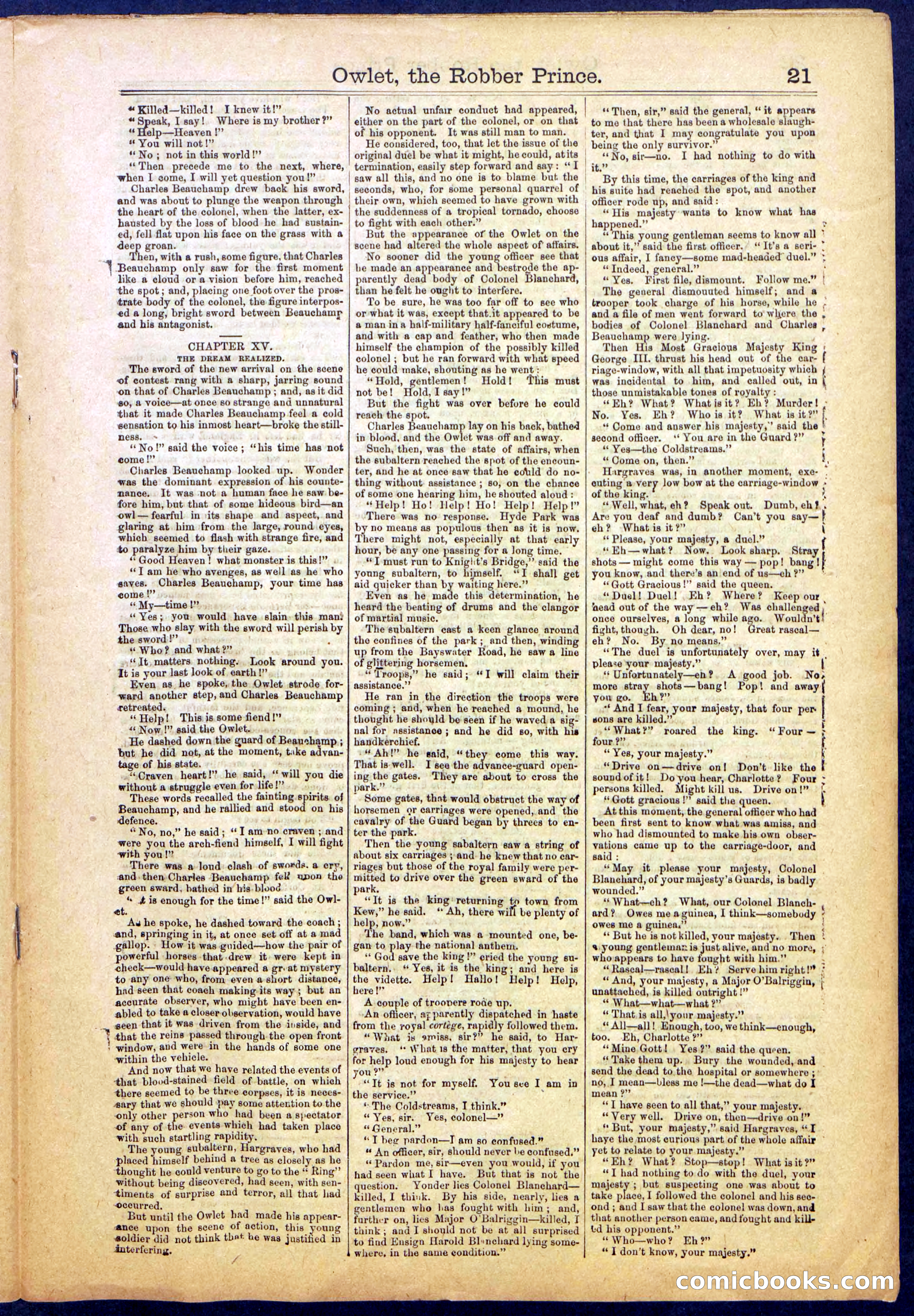 Owlet, the Robber Prince; or, The Unknown Highwayman — page 21 of 40