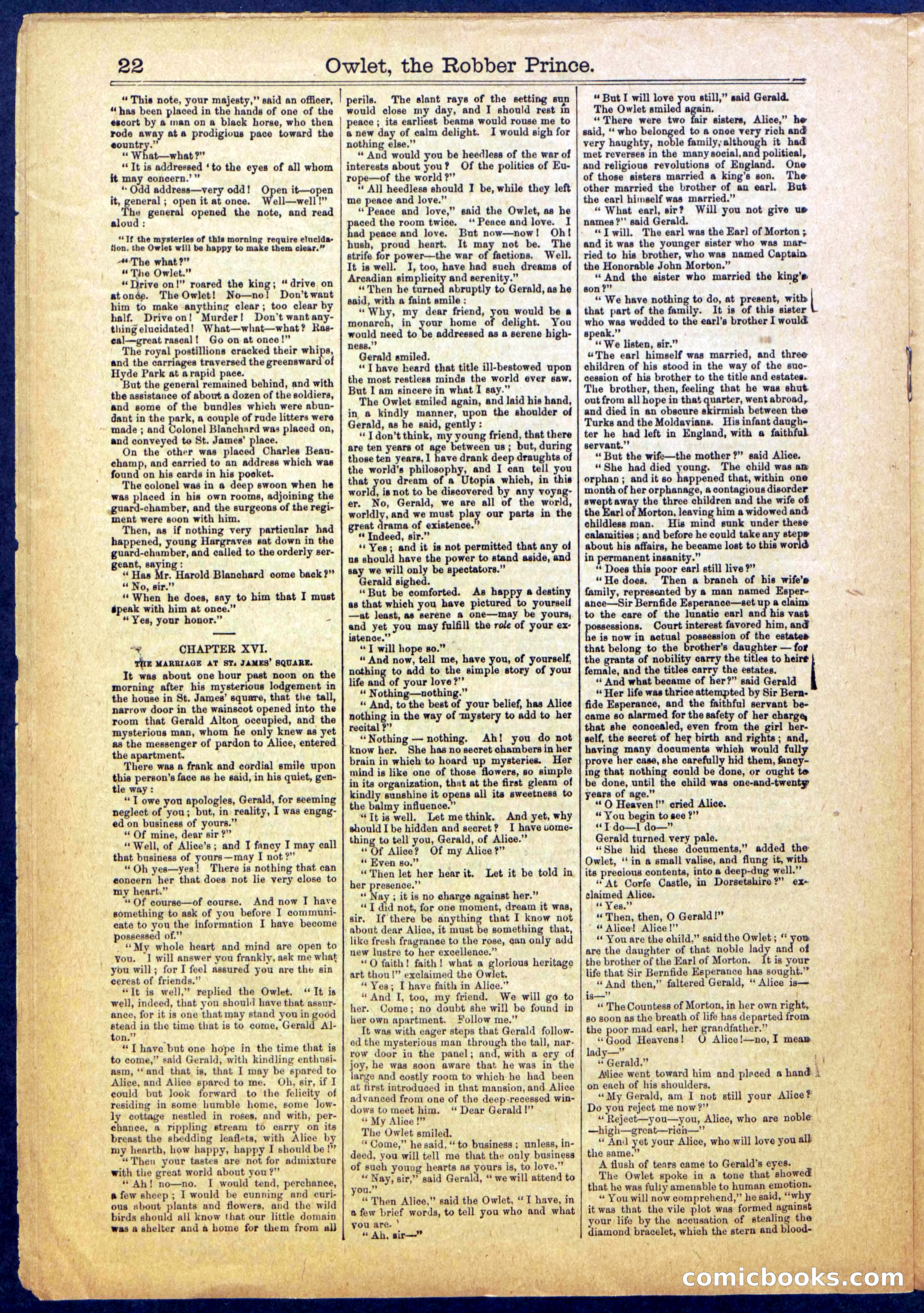 Owlet, the Robber Prince; or, The Unknown Highwayman — page 22 of 40