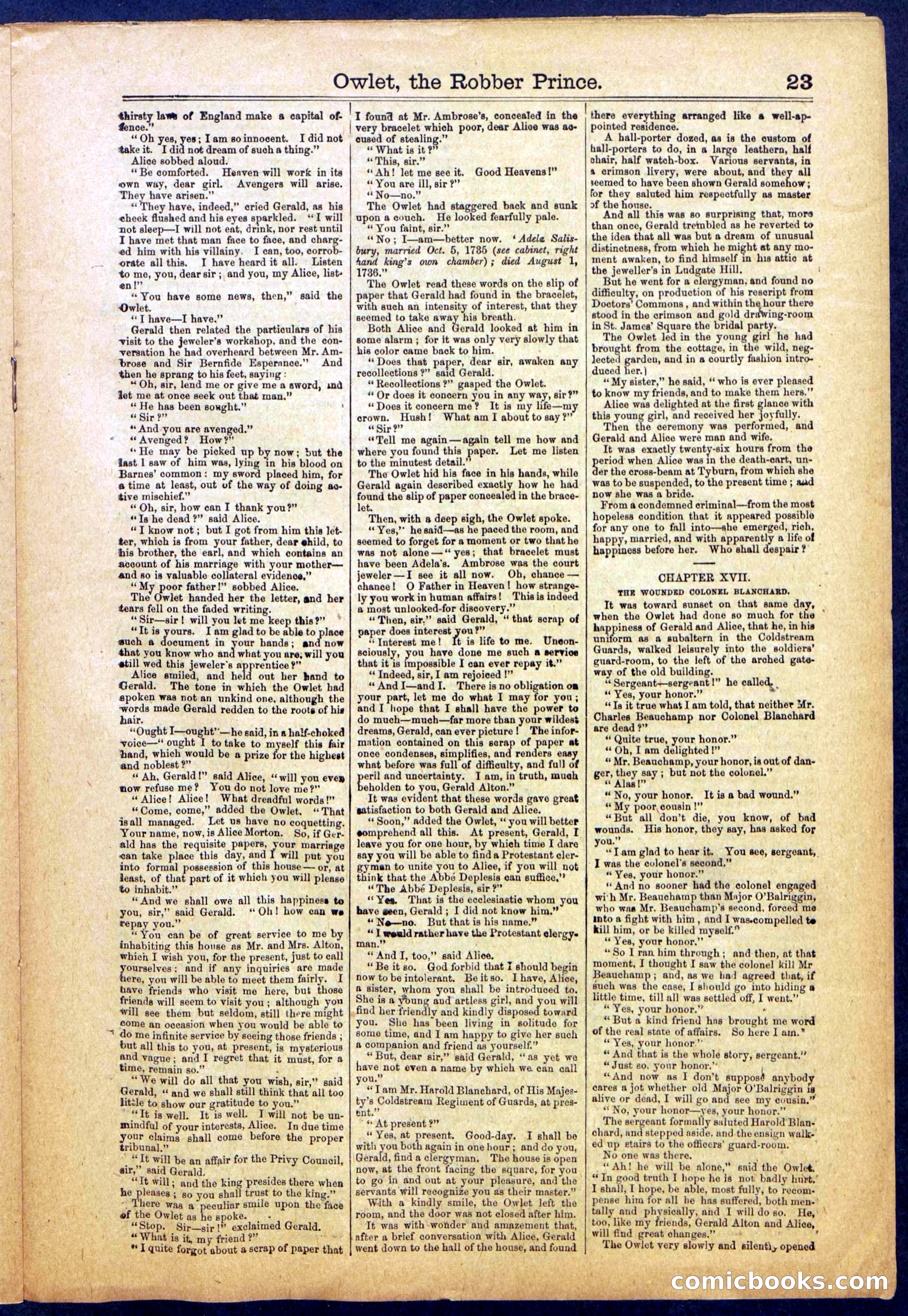 Owlet, the Robber Prince; or, The Unknown Highwayman — page 23 of 40