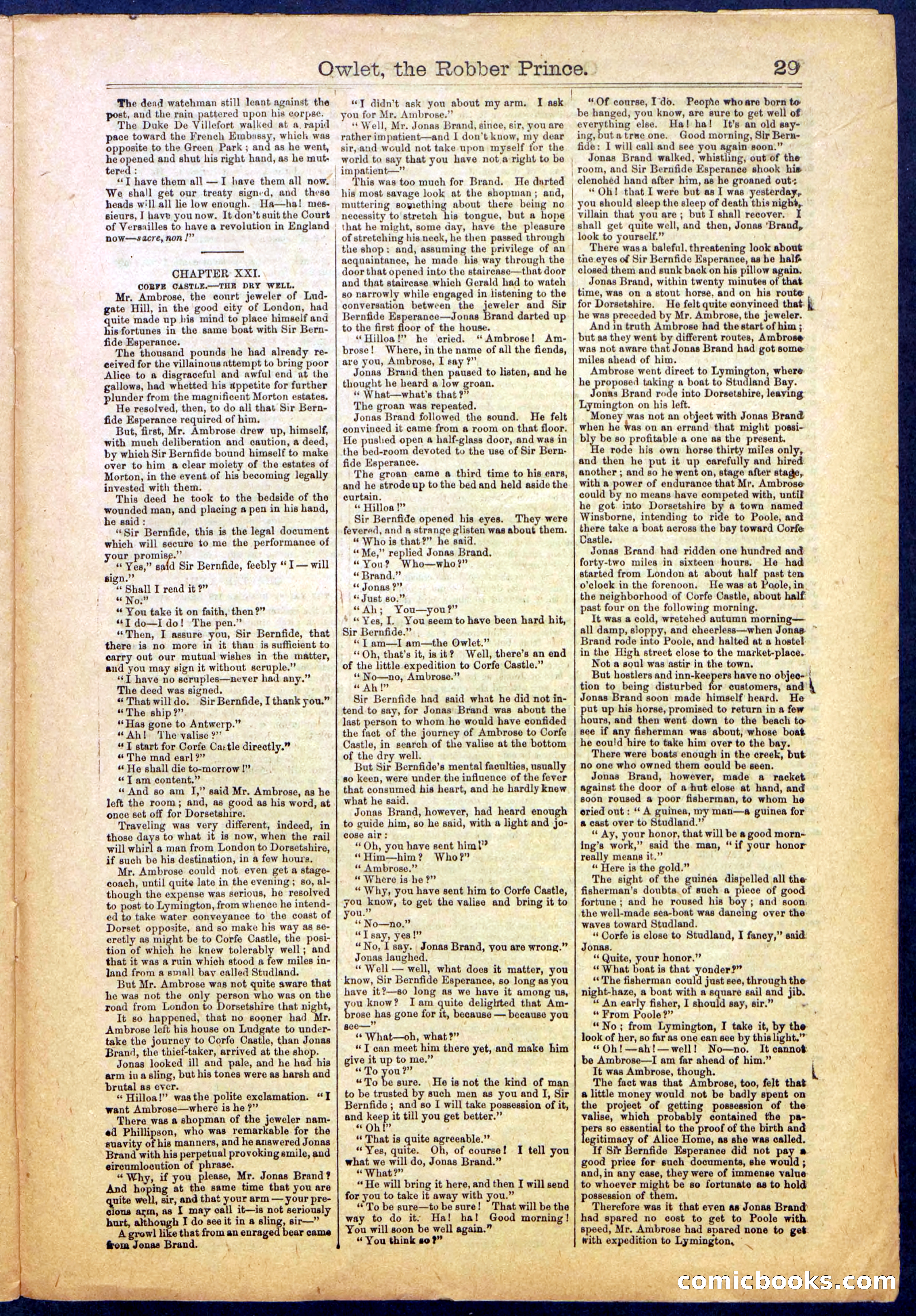 Owlet, the Robber Prince; or, The Unknown Highwayman — page 29 of 40