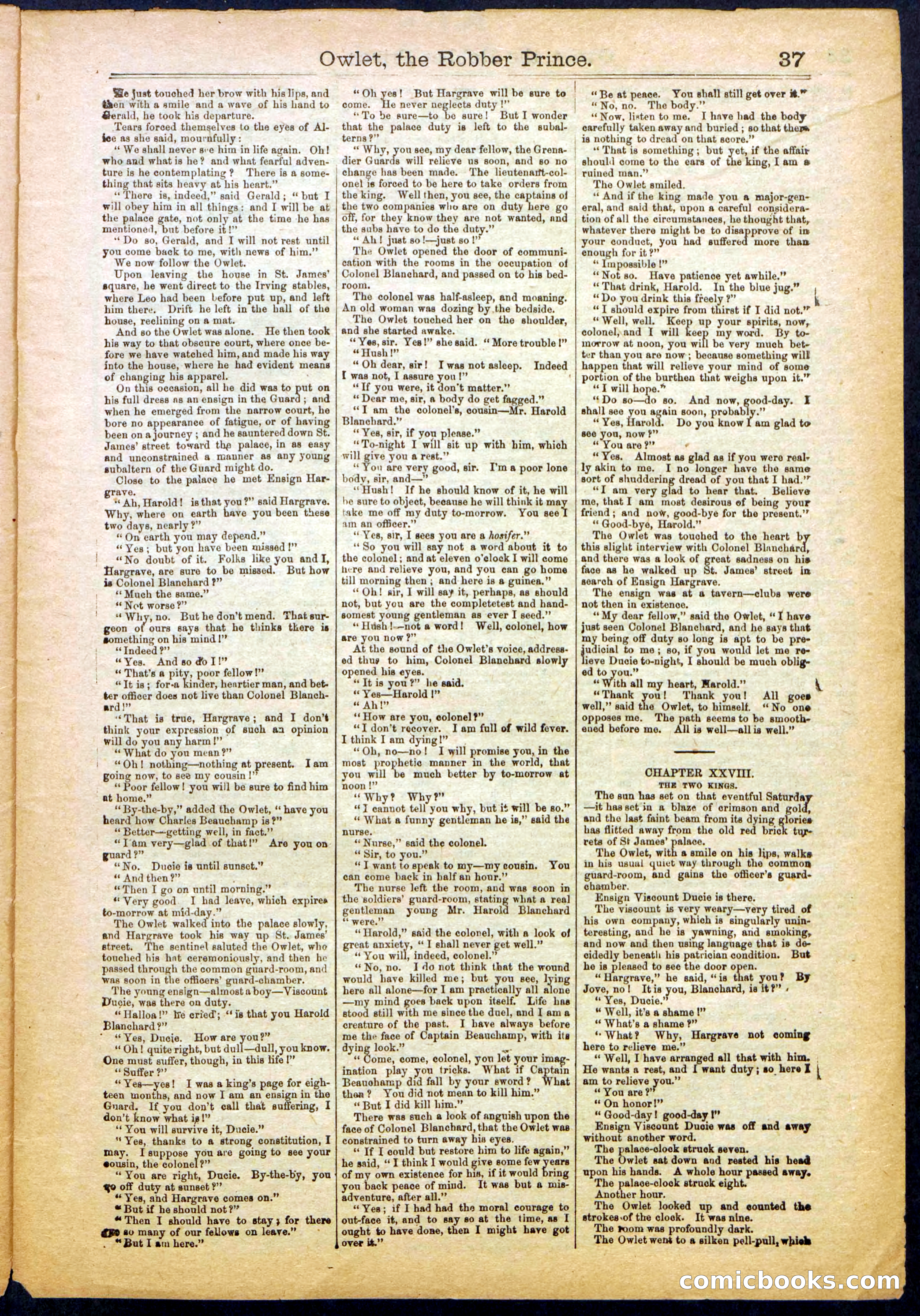 Owlet, the Robber Prince; or, The Unknown Highwayman — page 37 of 40