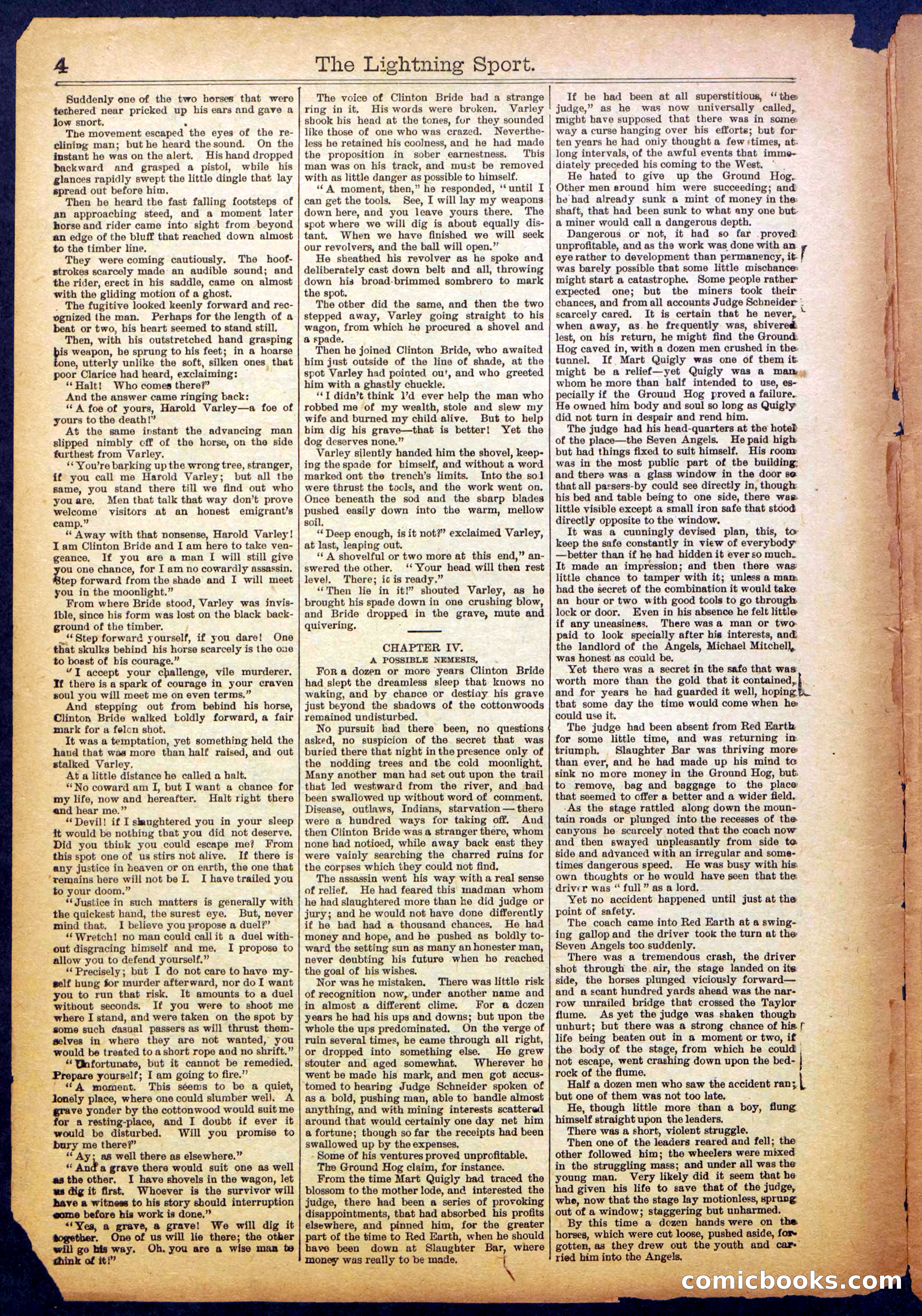 The Lightning Sport; or, The Bad Men at Slaughter Bar — page 4 of 32