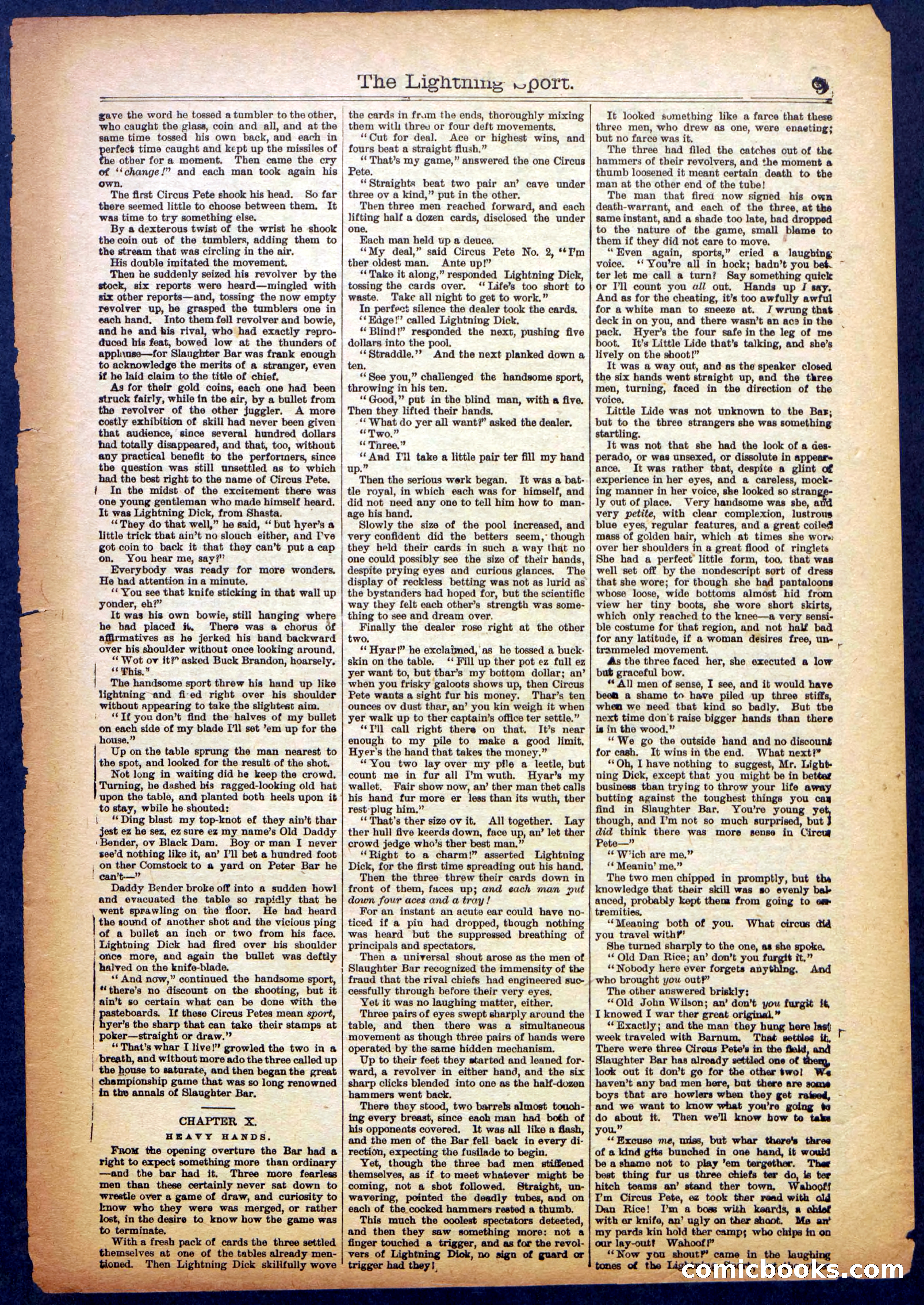 The Lightning Sport; or, The Bad Men at Slaughter Bar — page 9 of 32