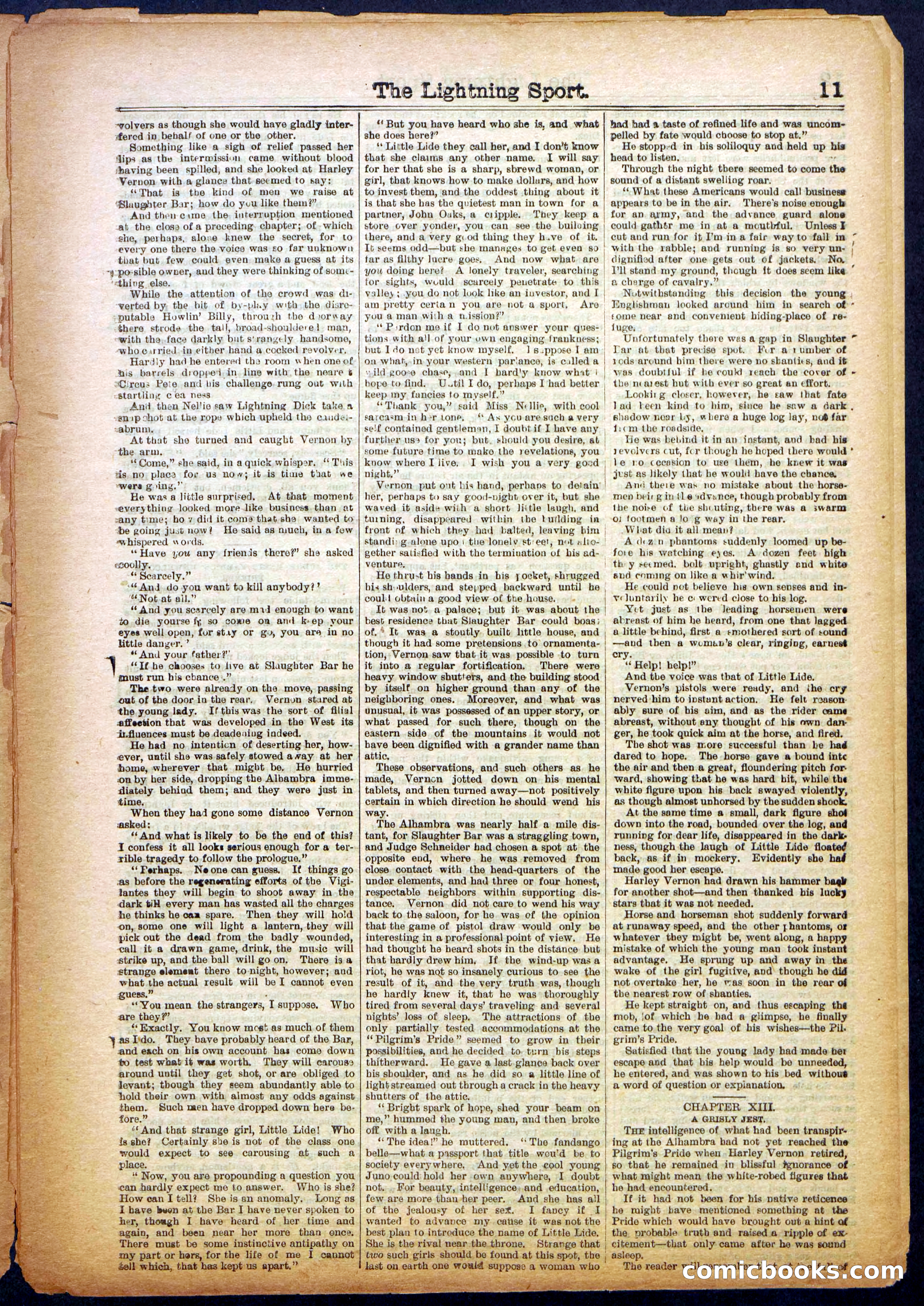The Lightning Sport; or, The Bad Men at Slaughter Bar — page 11 of 32