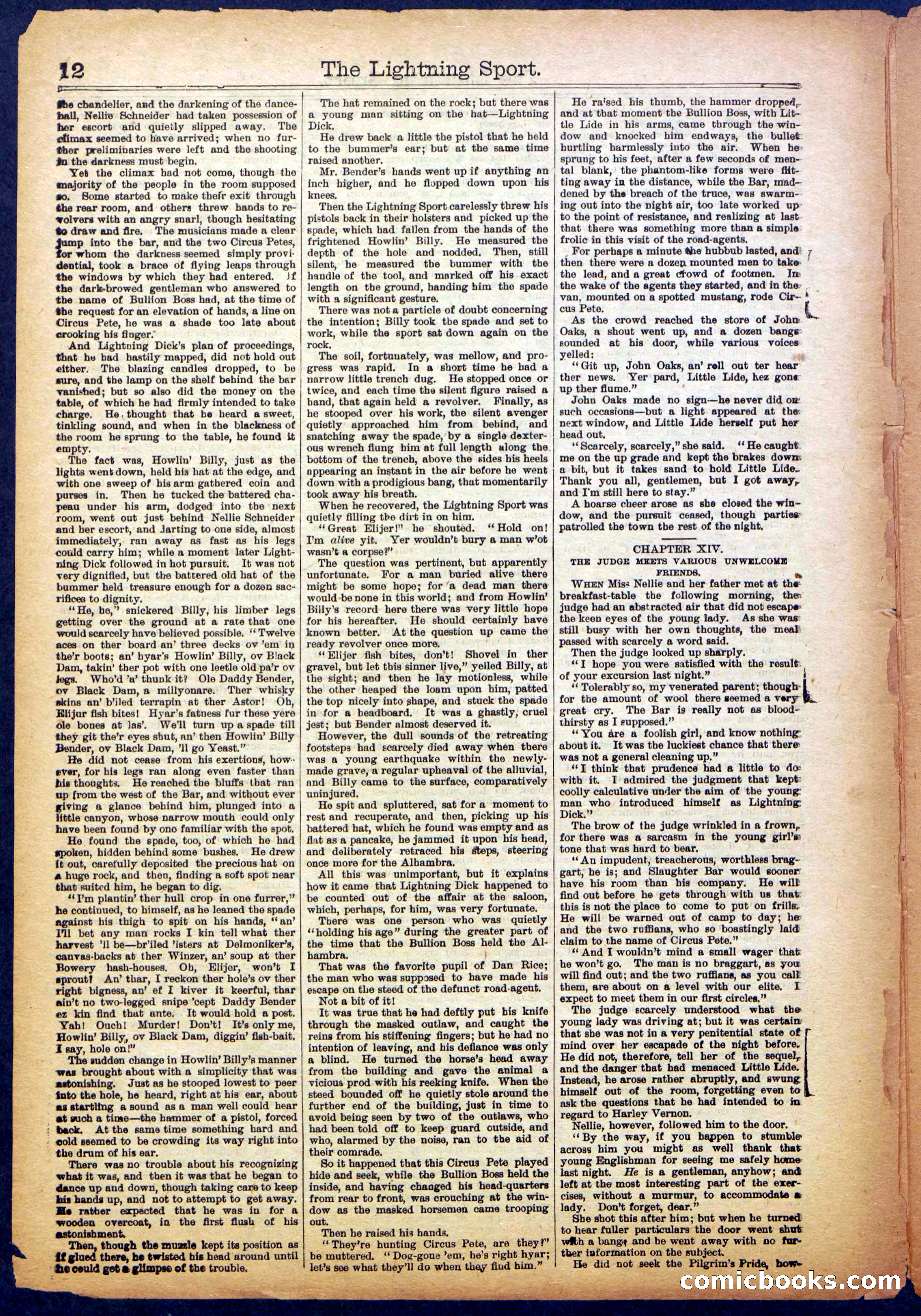 The Lightning Sport; or, The Bad Men at Slaughter Bar — page 12 of 32