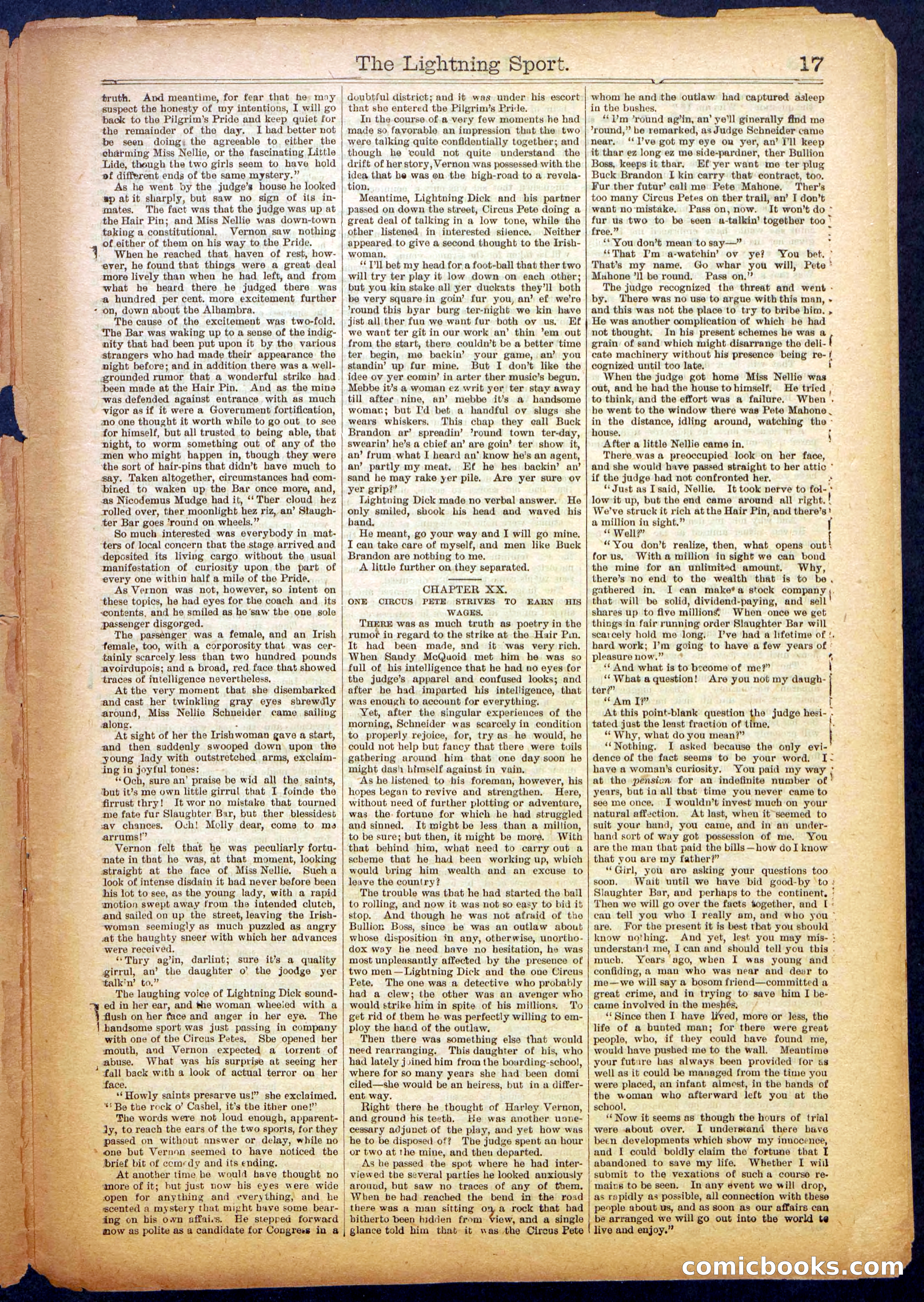 The Lightning Sport; or, The Bad Men at Slaughter Bar — page 17 of 32