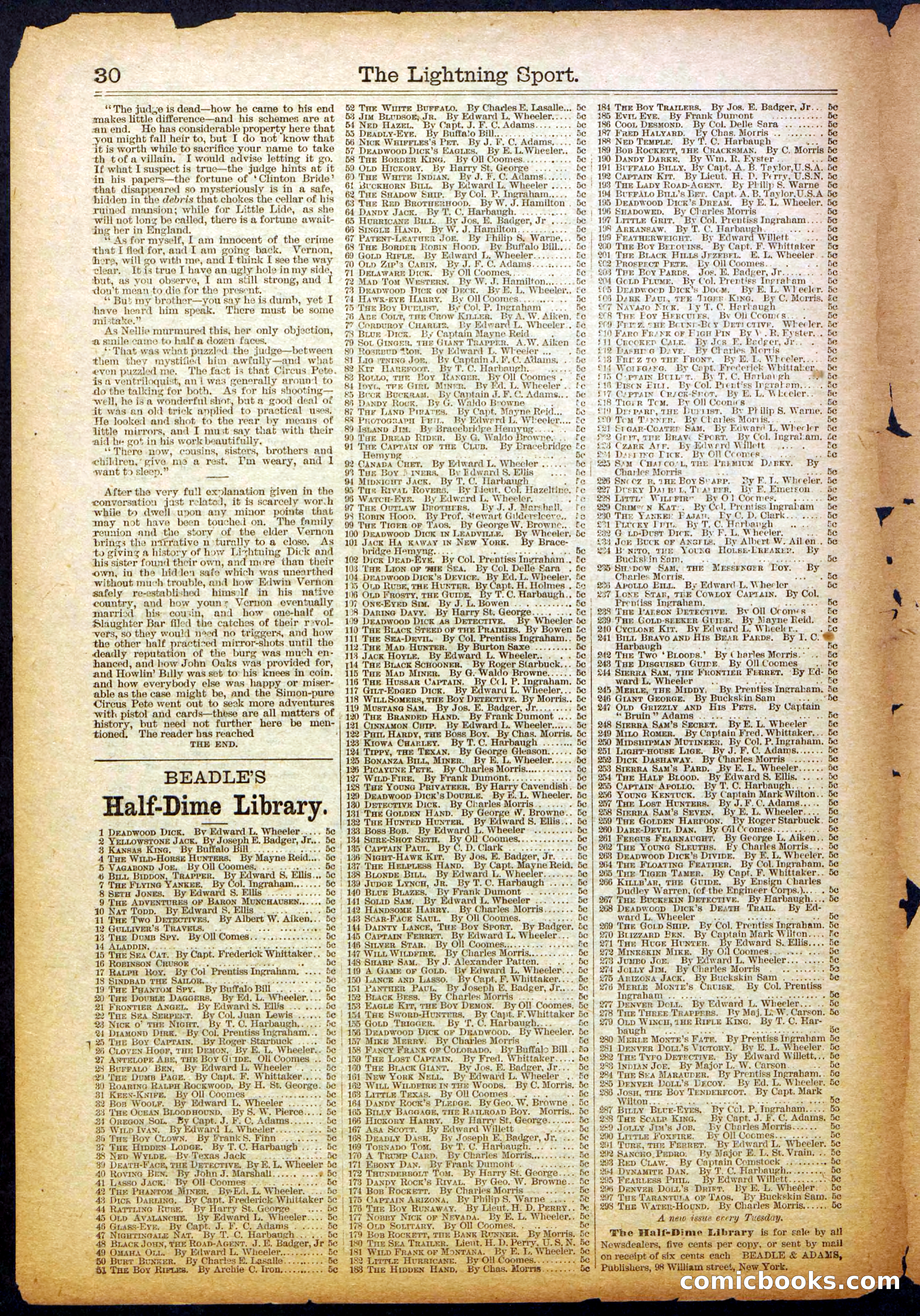 The Lightning Sport; or, The Bad Men at Slaughter Bar — page 30 of 32