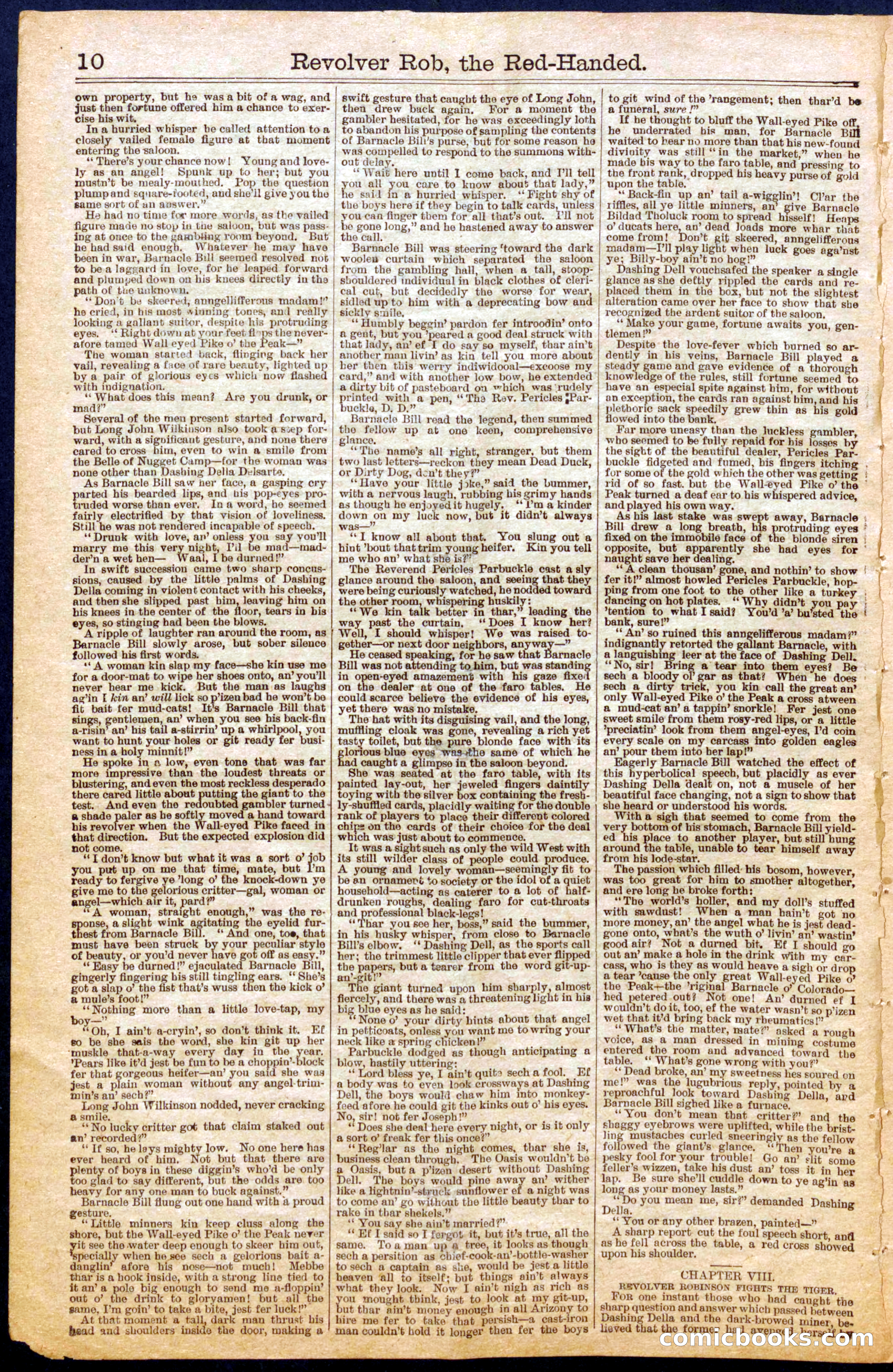 Revolver Bob, the Red-Handed; or, The Belle of Nugget Camp — page 10 of 30