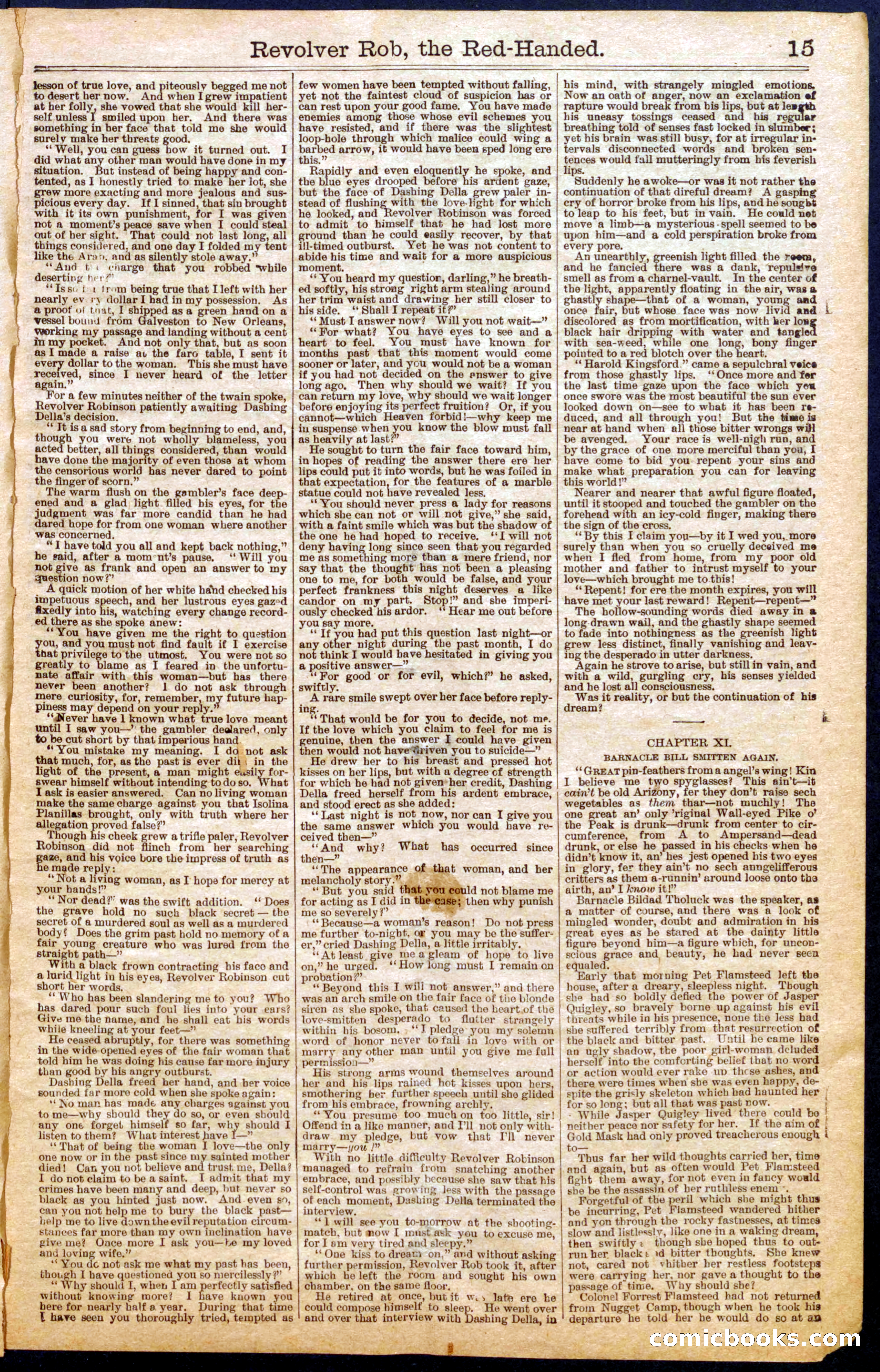 Revolver Bob, the Red-Handed; or, The Belle of Nugget Camp — page 15 of 30