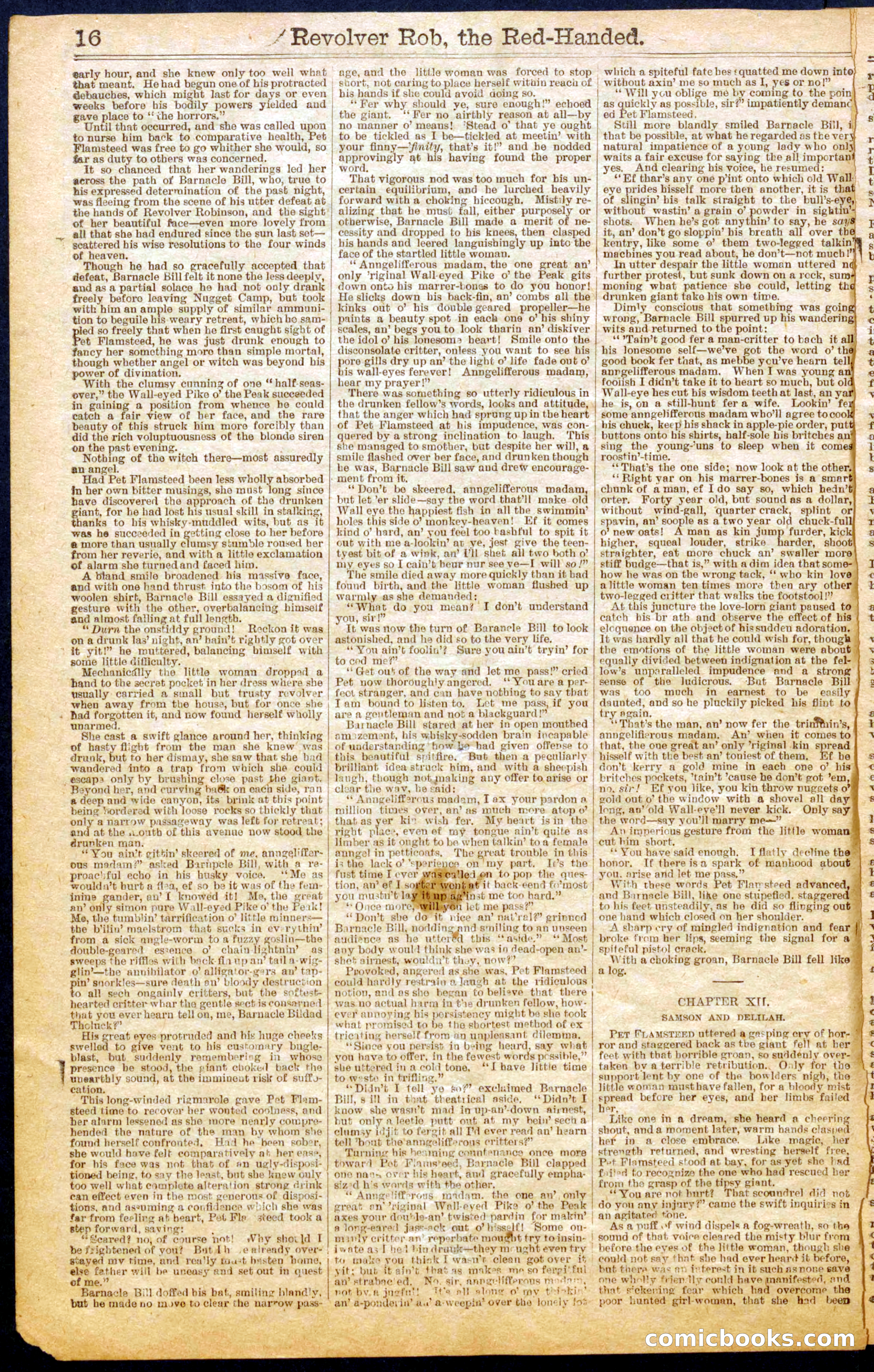 Revolver Bob, the Red-Handed; or, The Belle of Nugget Camp — page 16 of 30