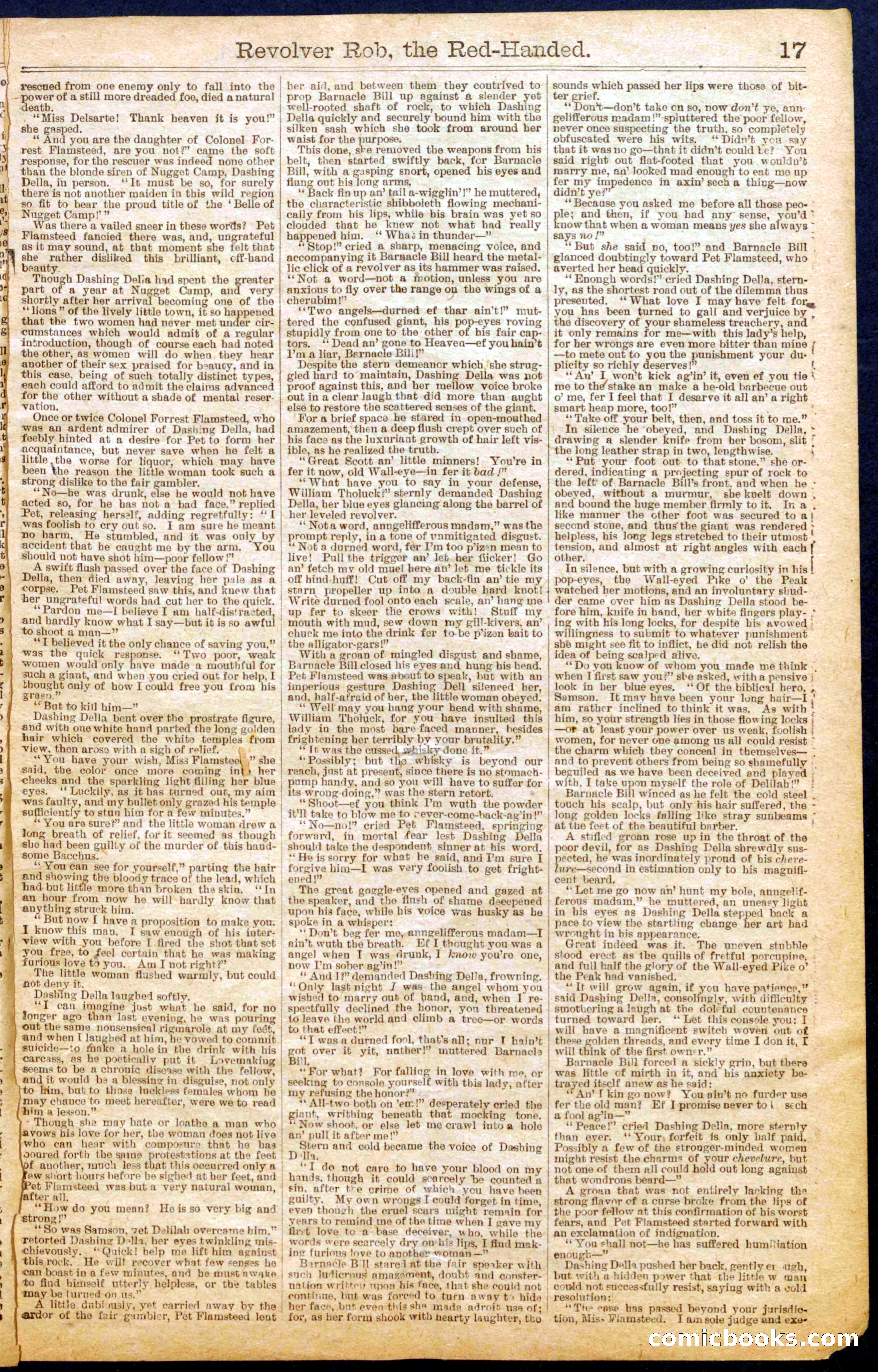 Revolver Bob, the Red-Handed; or, The Belle of Nugget Camp — page 17 of 30