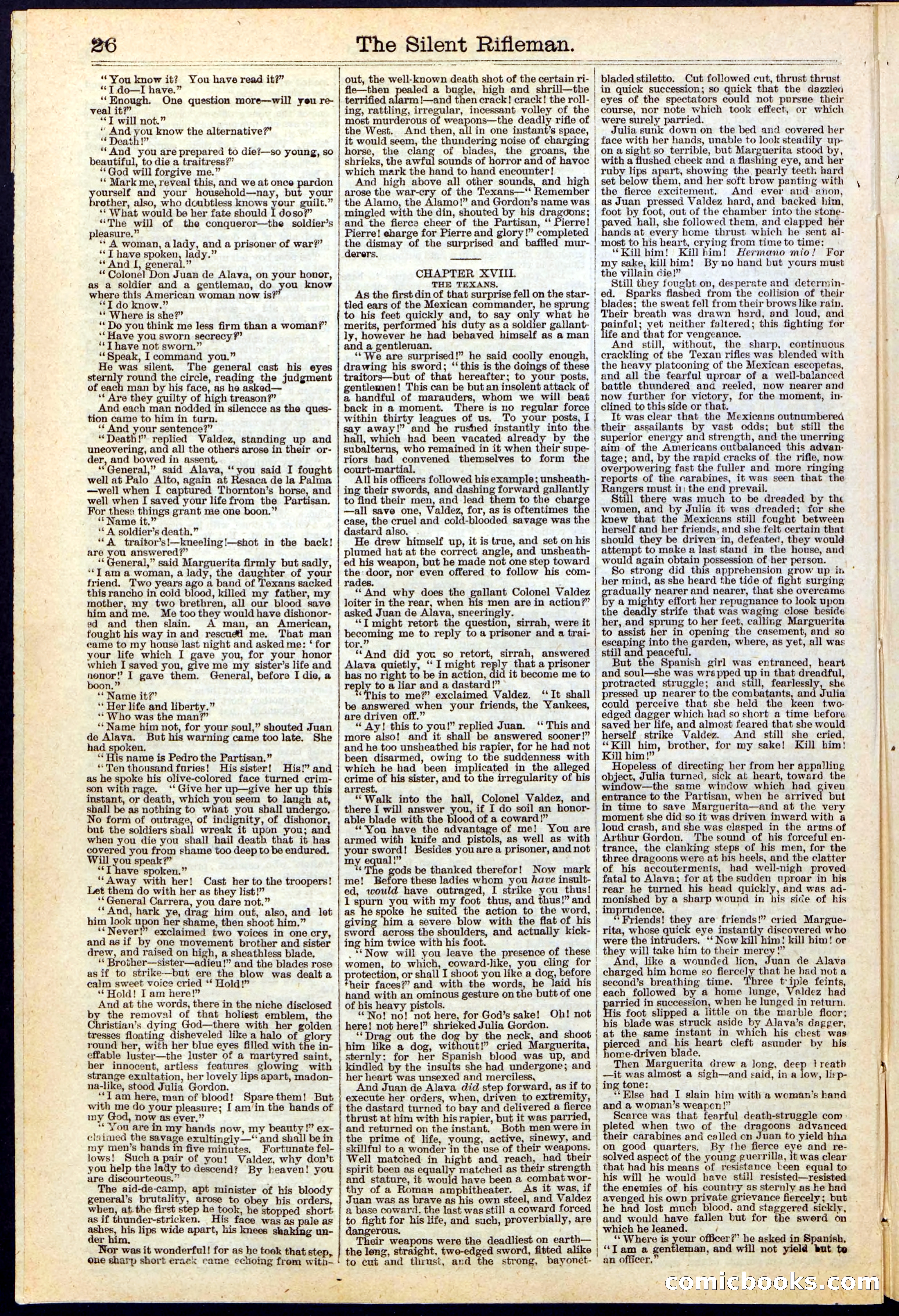 The Silent Rifleman: A Tale of the Texan Plains — page 26 of 32
