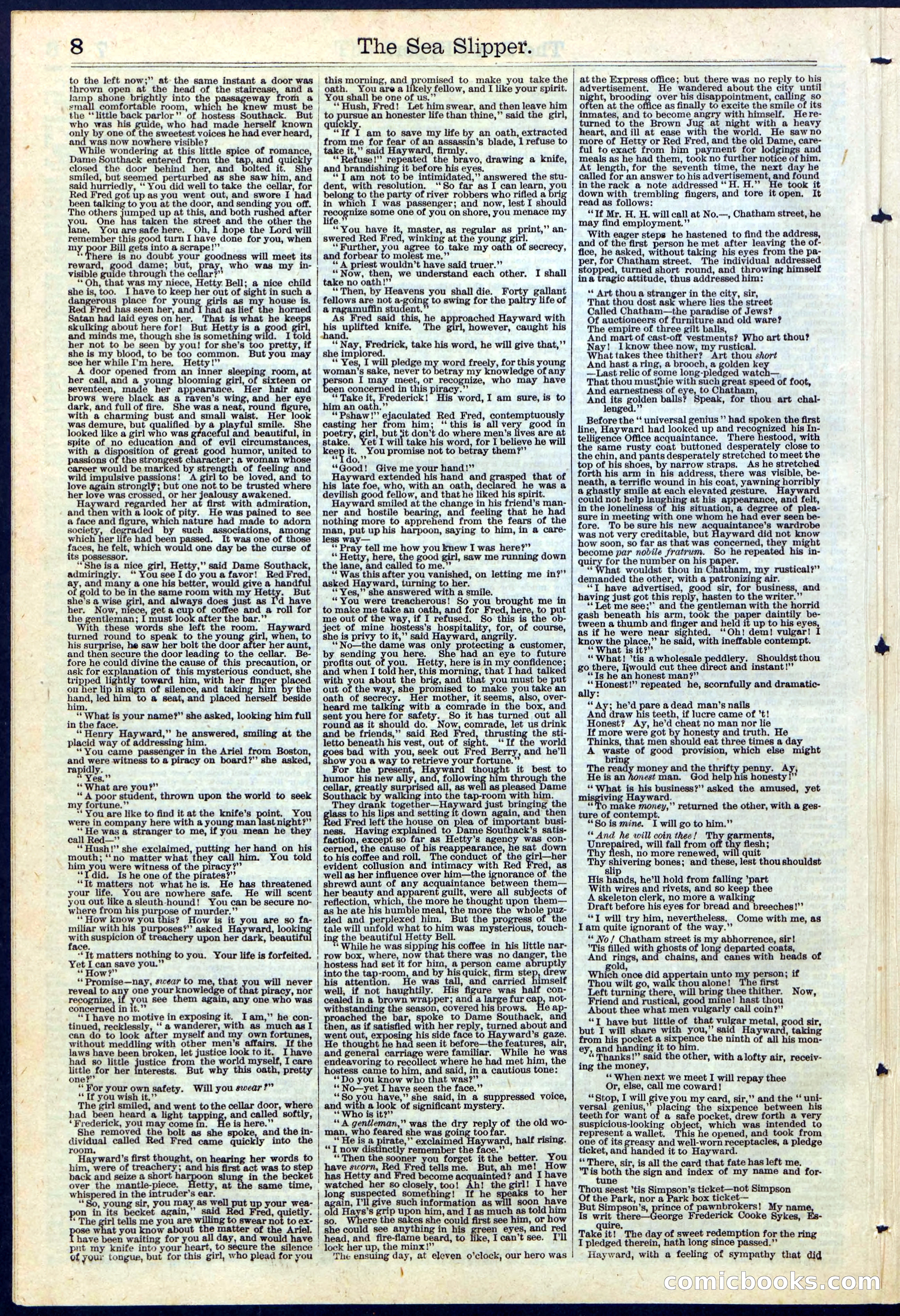 The Sea Slipper; or, The Amateur Freebooters — page 8 of 24