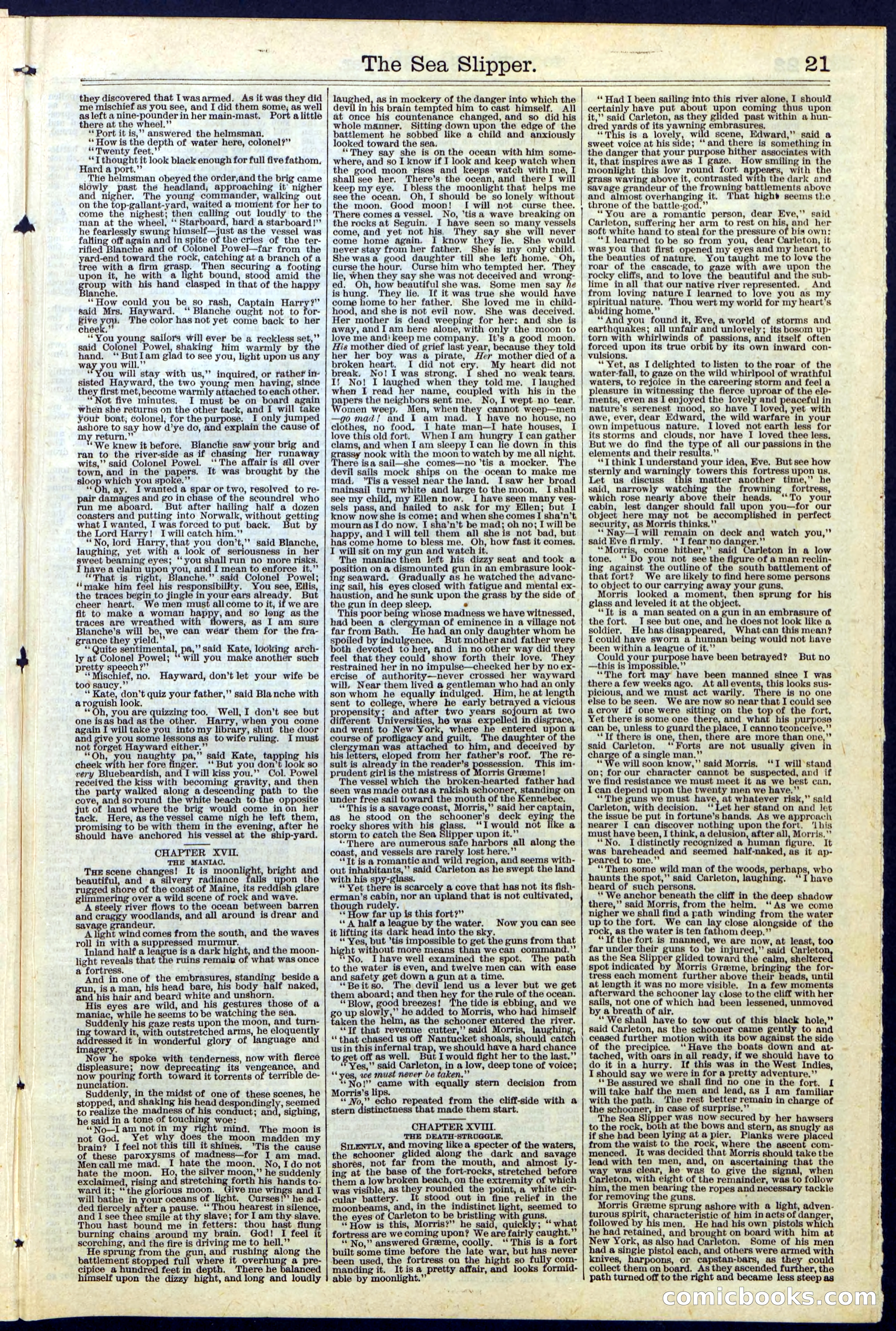 The Sea Slipper; or, The Amateur Freebooters — page 21 of 24