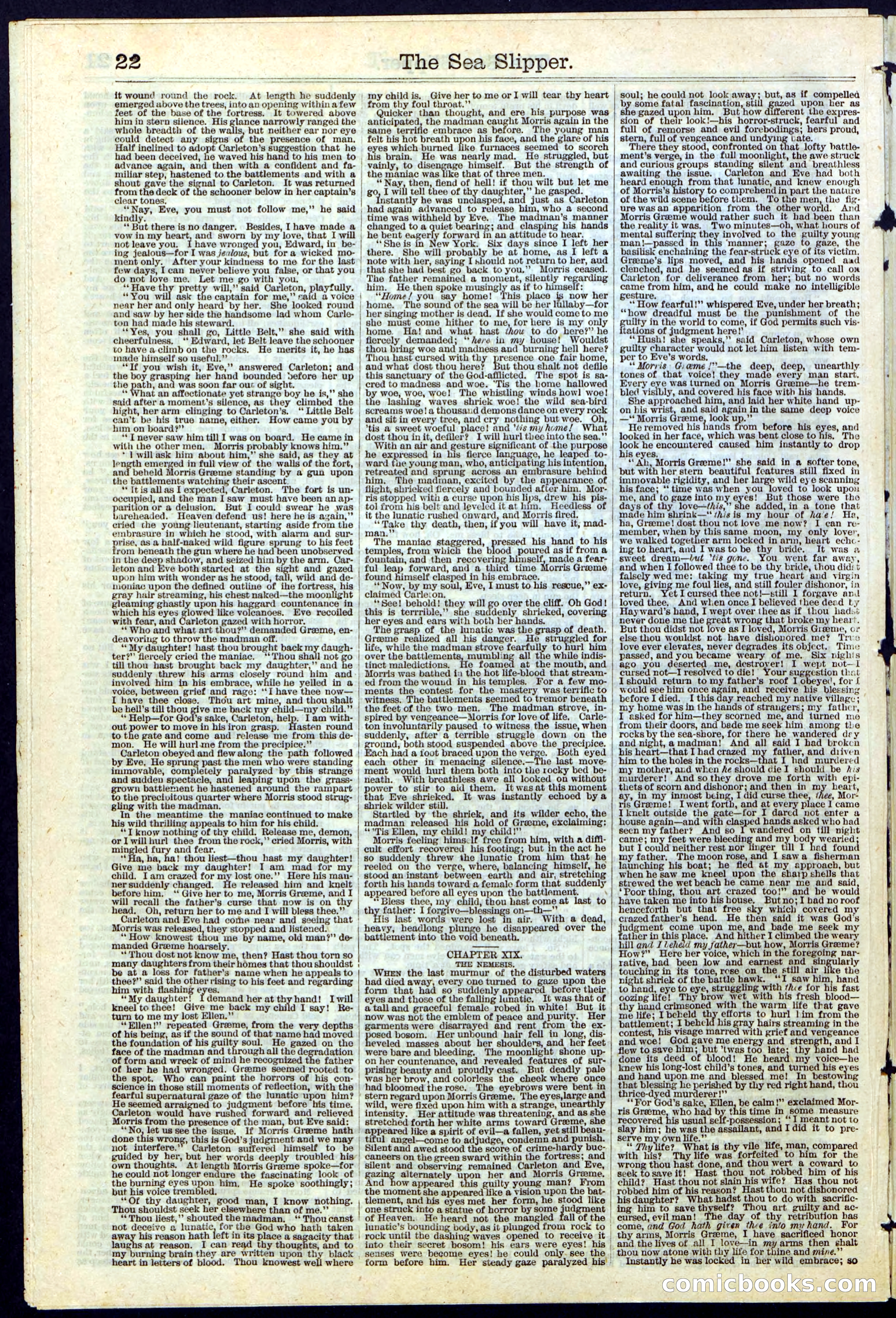 The Sea Slipper; or, The Amateur Freebooters — page 22 of 24