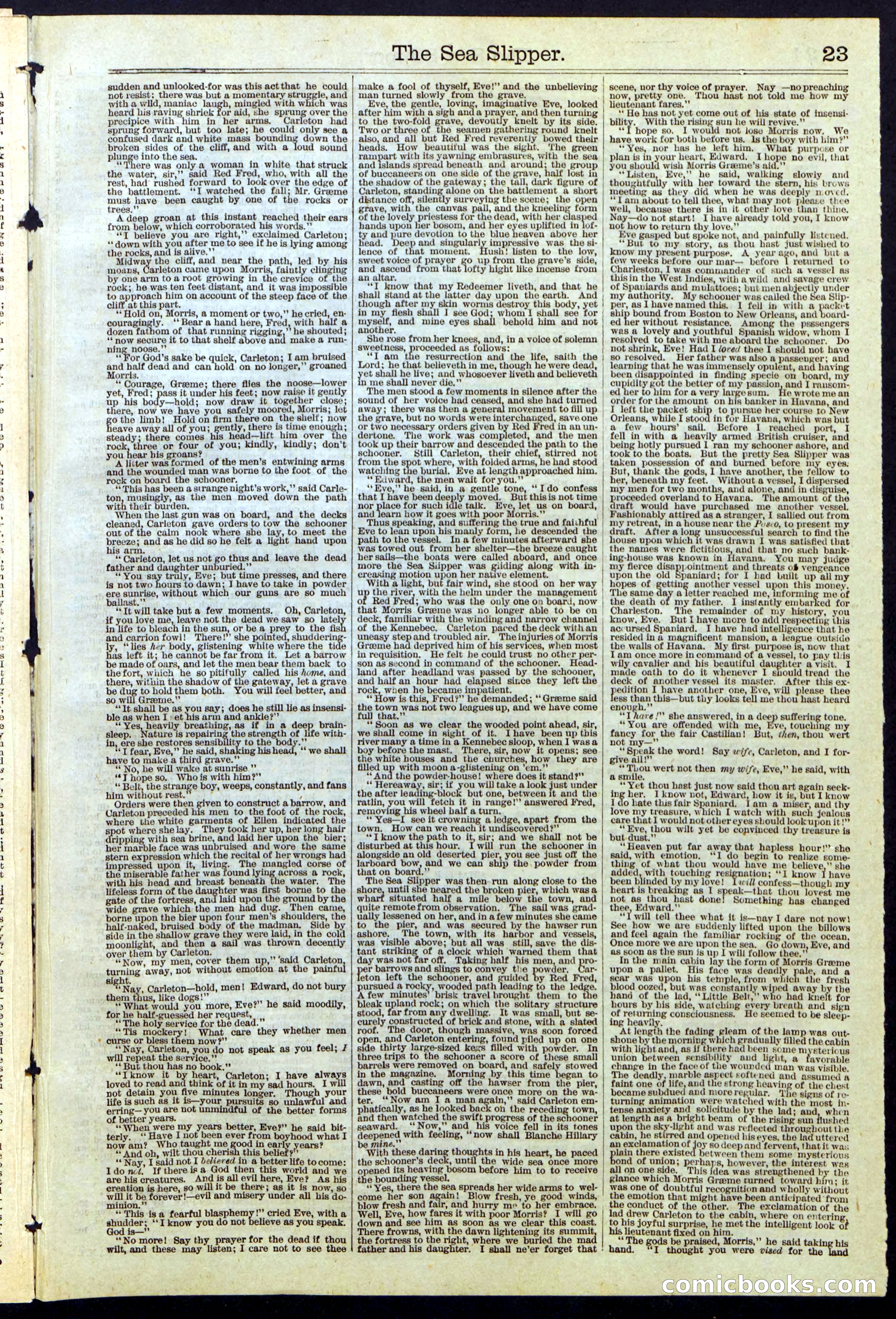 The Sea Slipper; or, The Amateur Freebooters — page 23 of 24